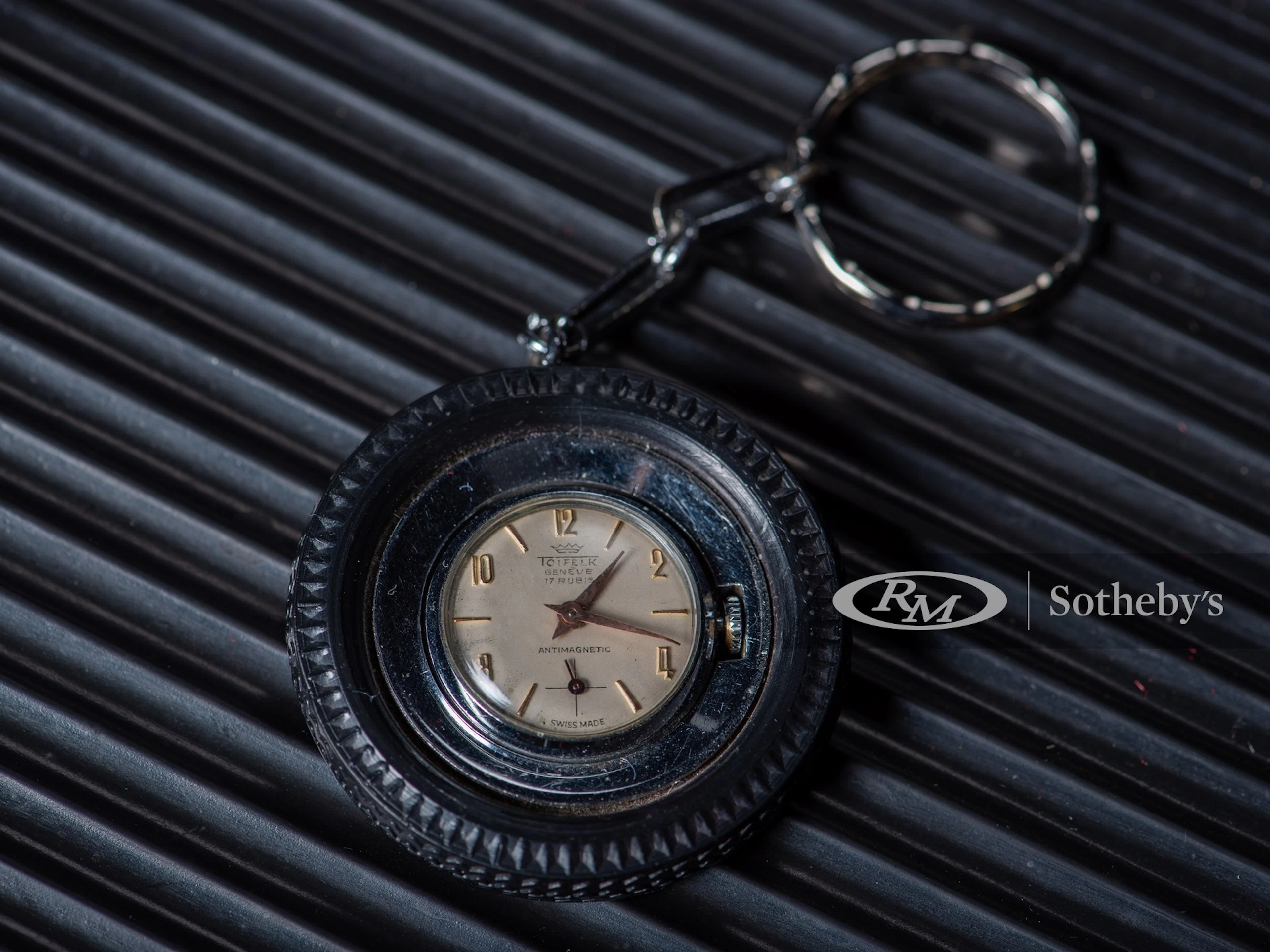 Toifelk Geneve Tire Watch Key Fob, ca. 1960s
