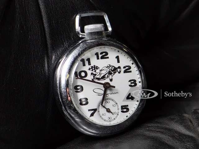 Grand Prix Car Pocket Watch by Ingraham, ca. 1958