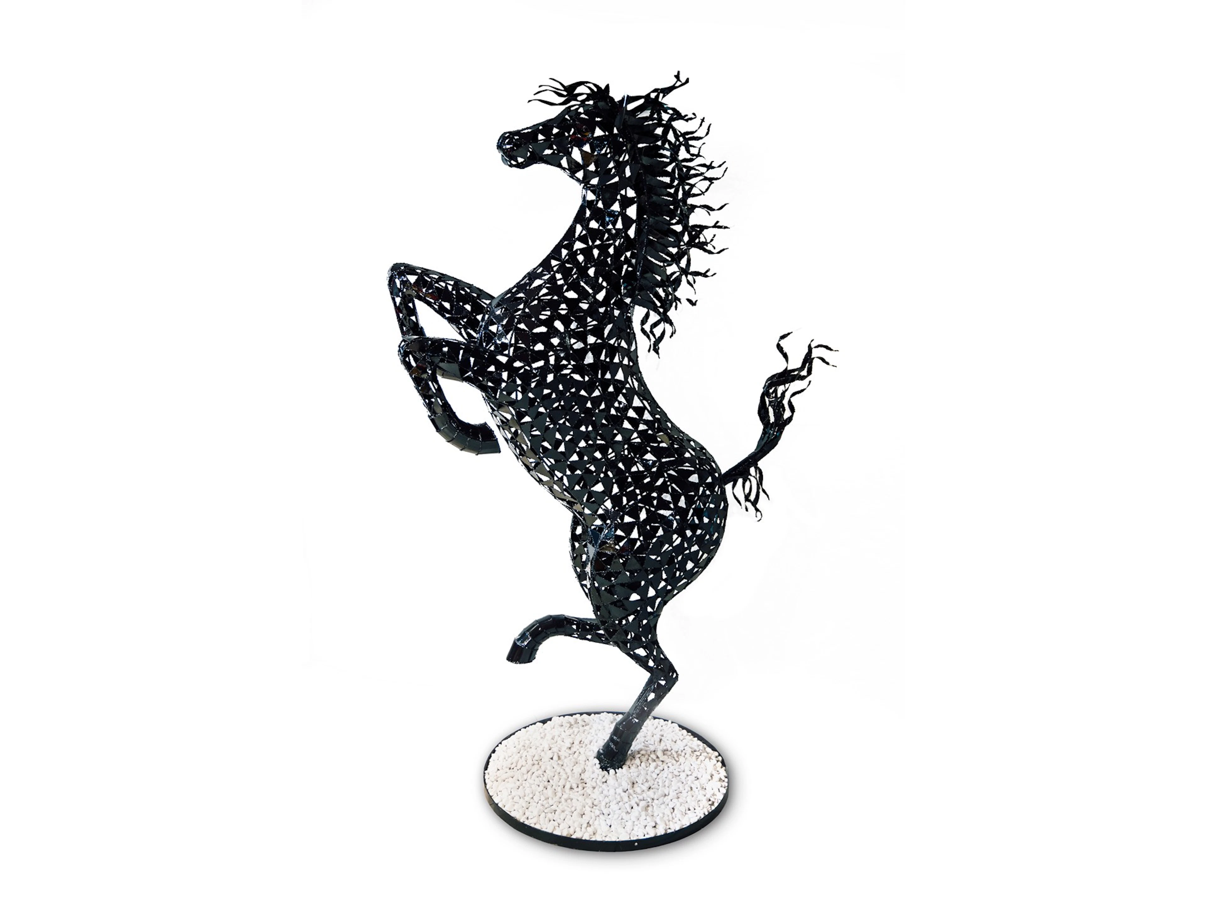 Prancing Horse Steel Sculpture