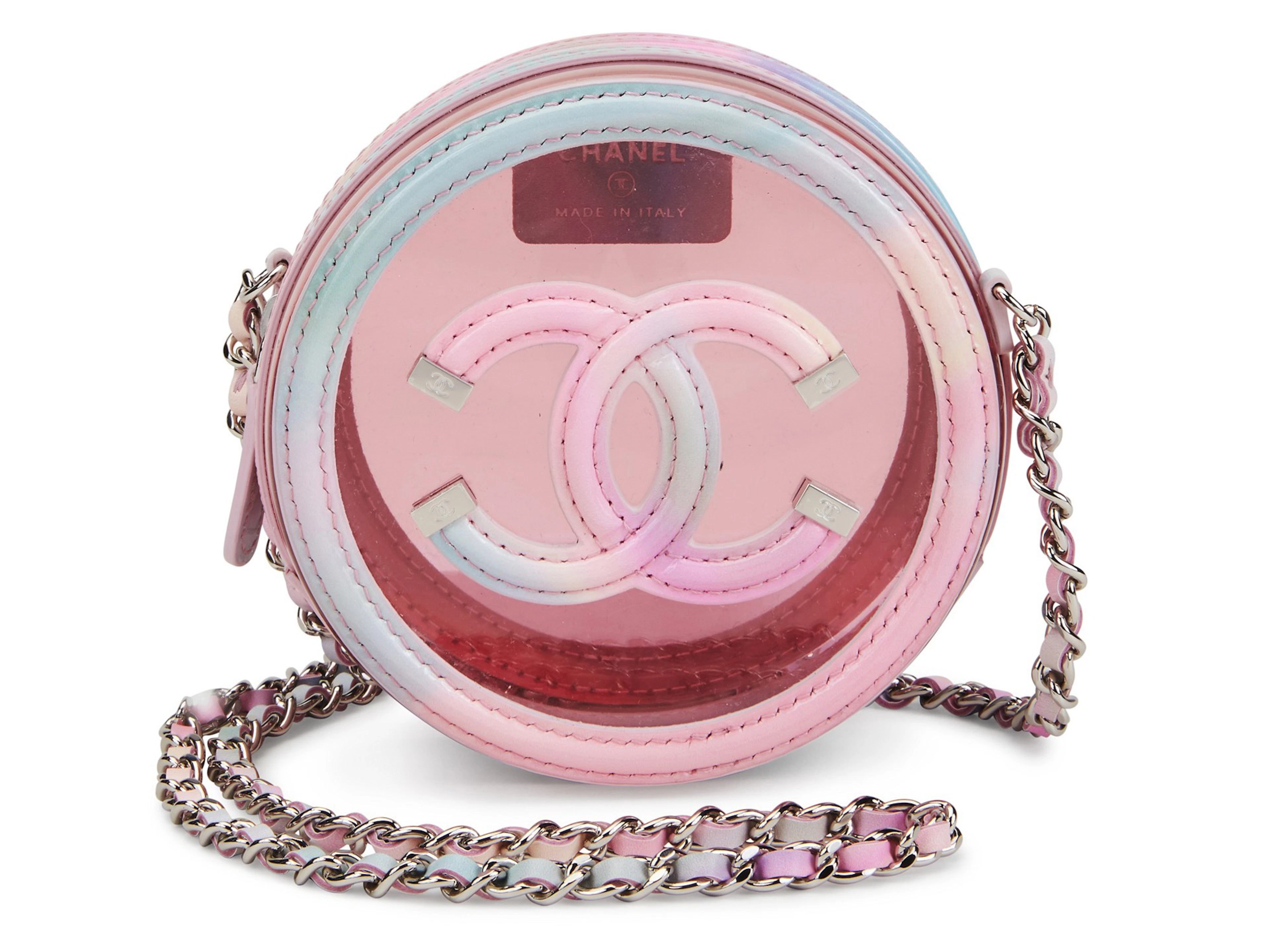 Chanel Multicolor Patent Calfskin and PVC Filigree Round...