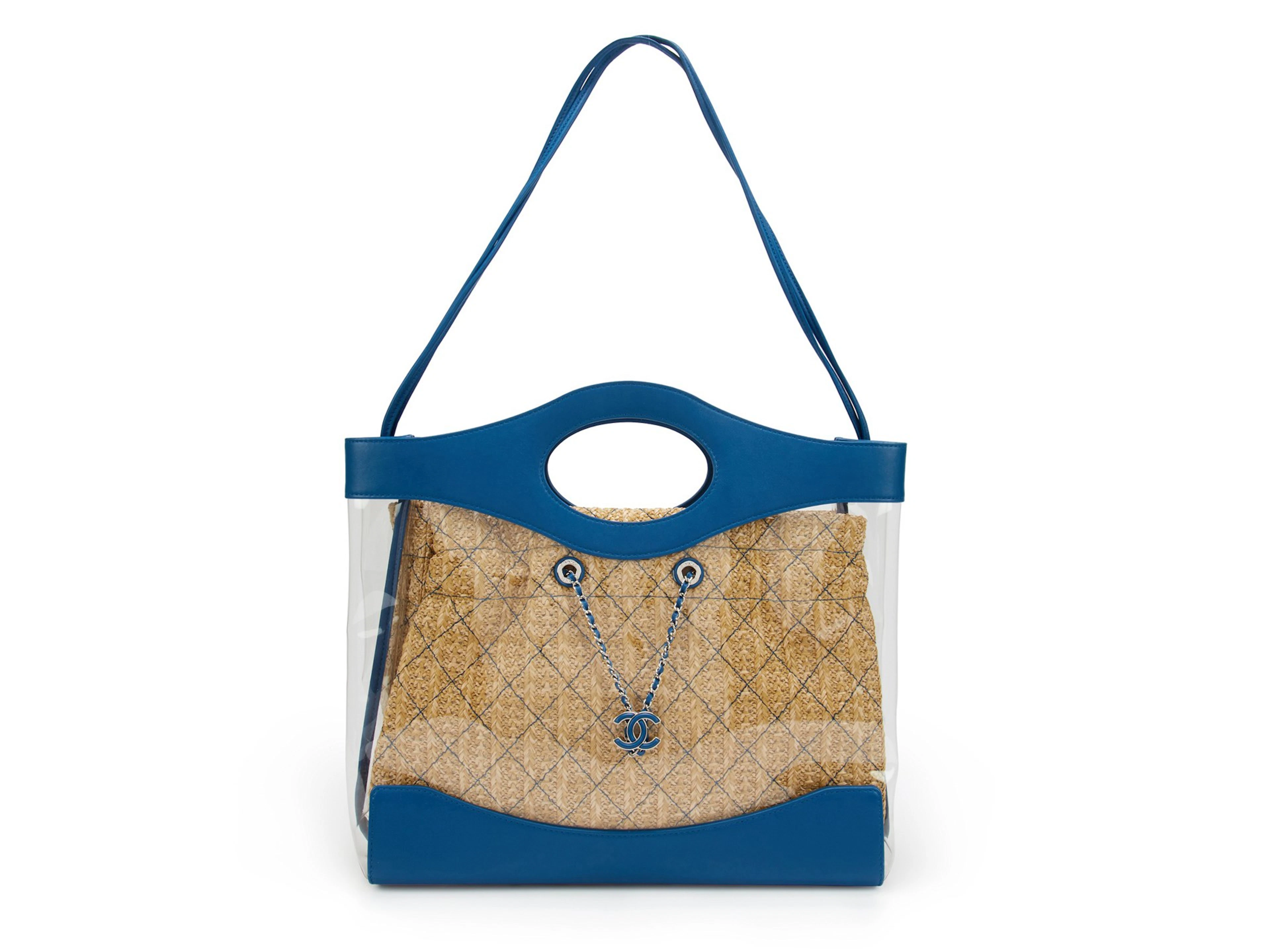 Chanel Blue and Natural Calfskin