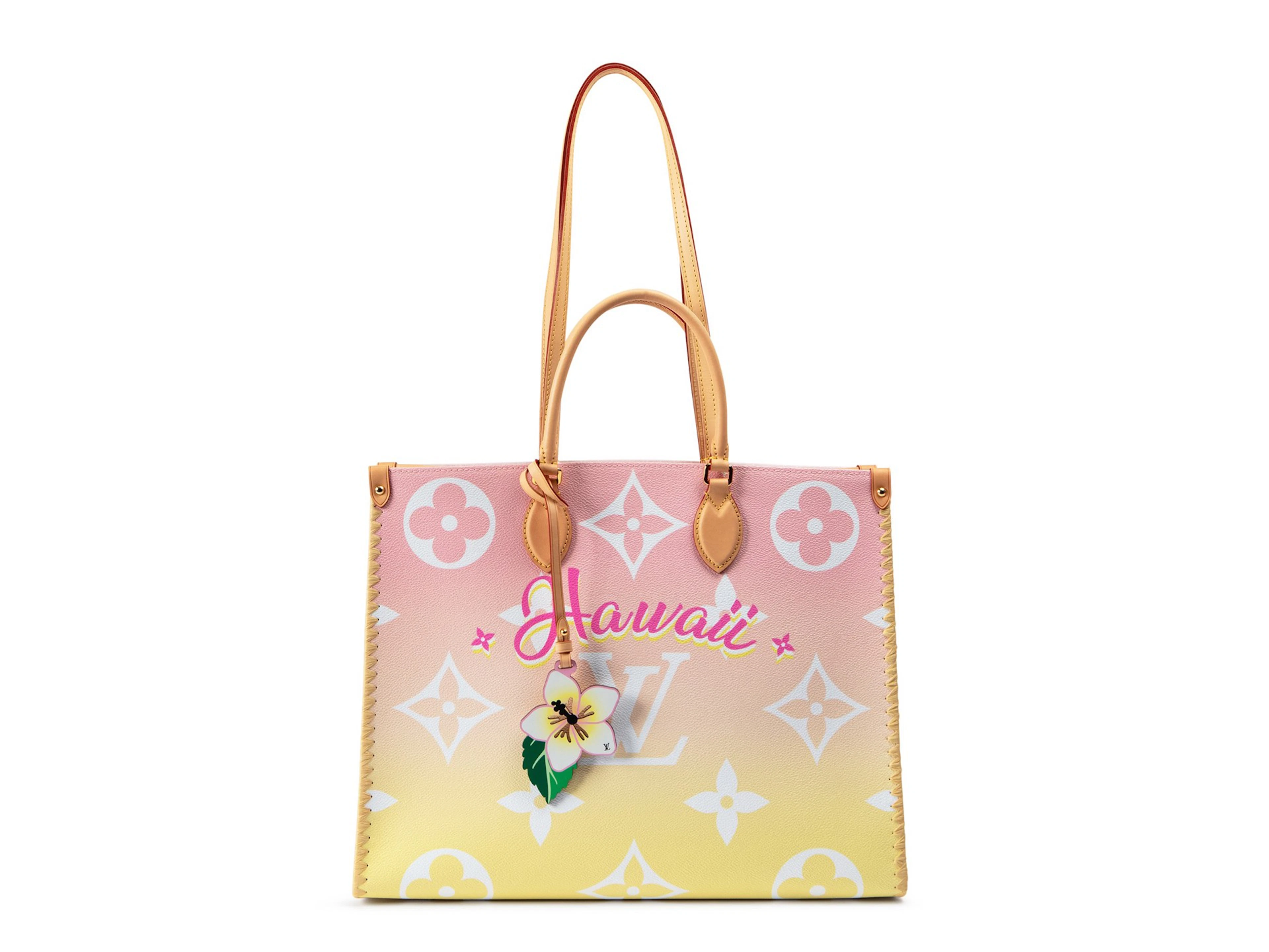Louis Vuitton Light Pink Giant Monogram and Raffia By the...