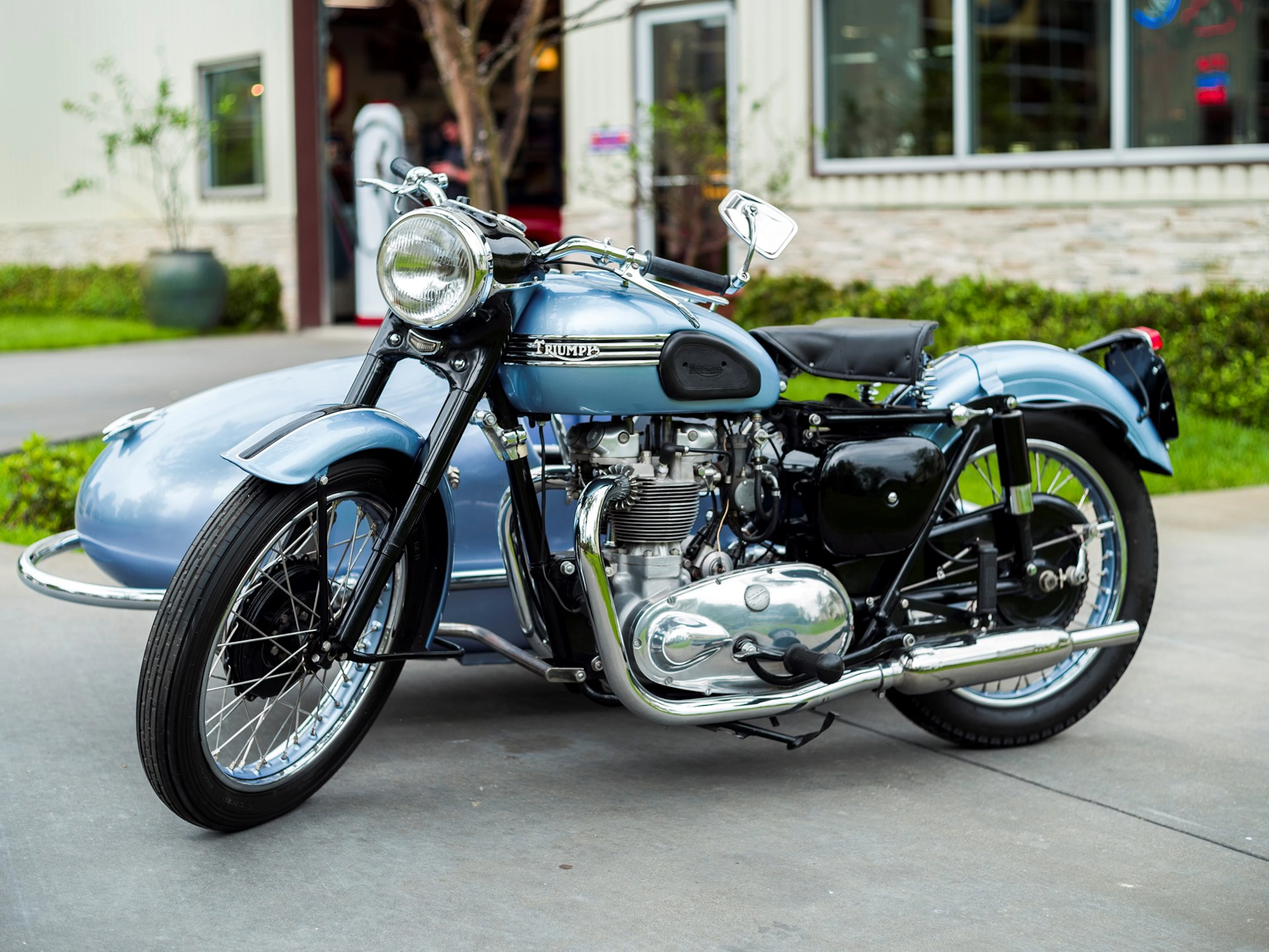1954 Triumph T100 Tiger with Swallow Jet 80 Sidecar