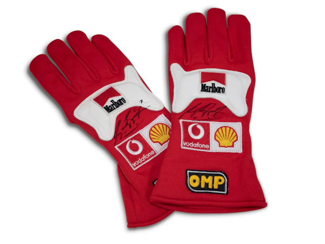 Michael Schumacher Autographed Racing Gloves