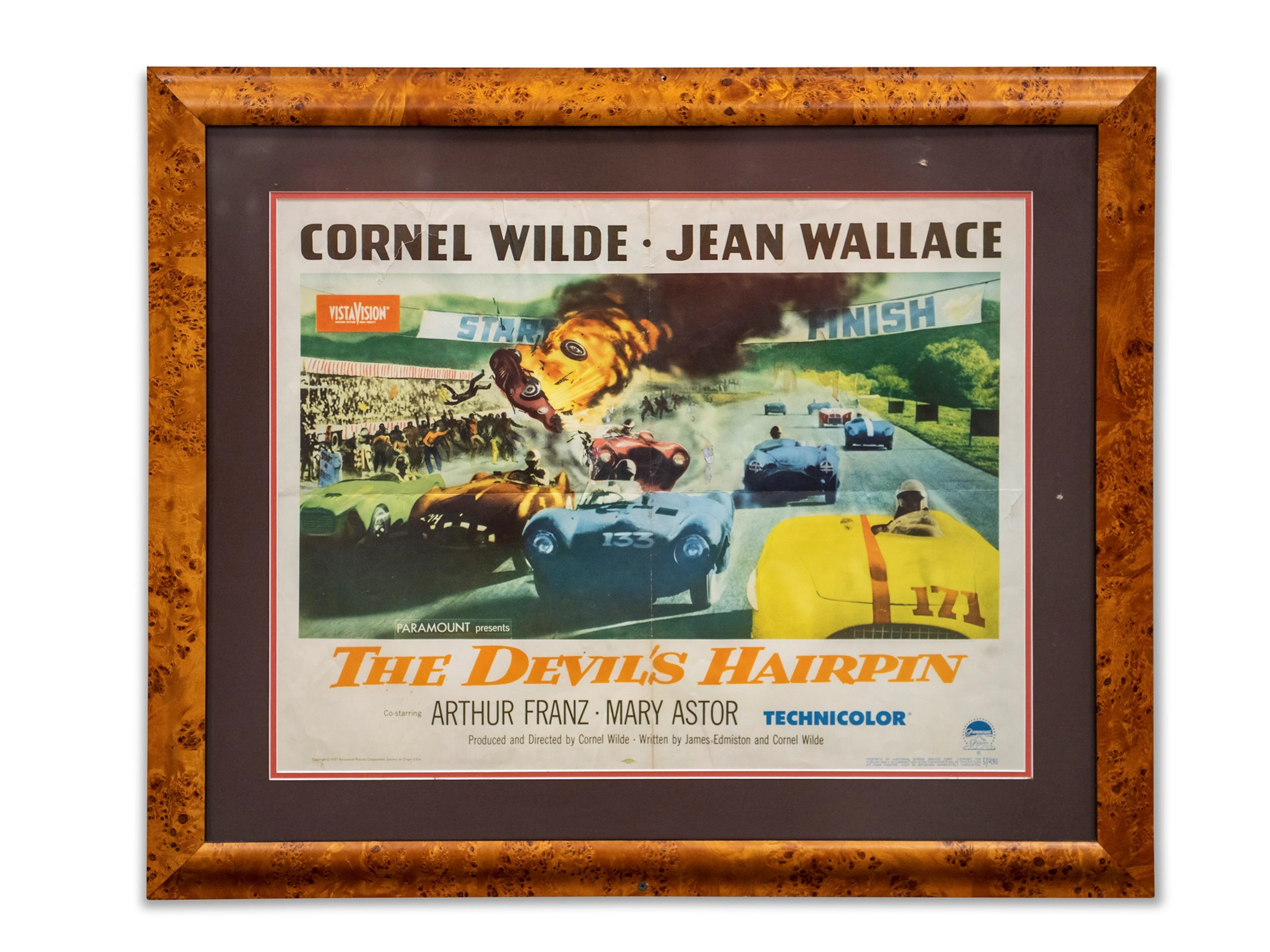 The Devil's Hairpin Framed Movie Poster, Original