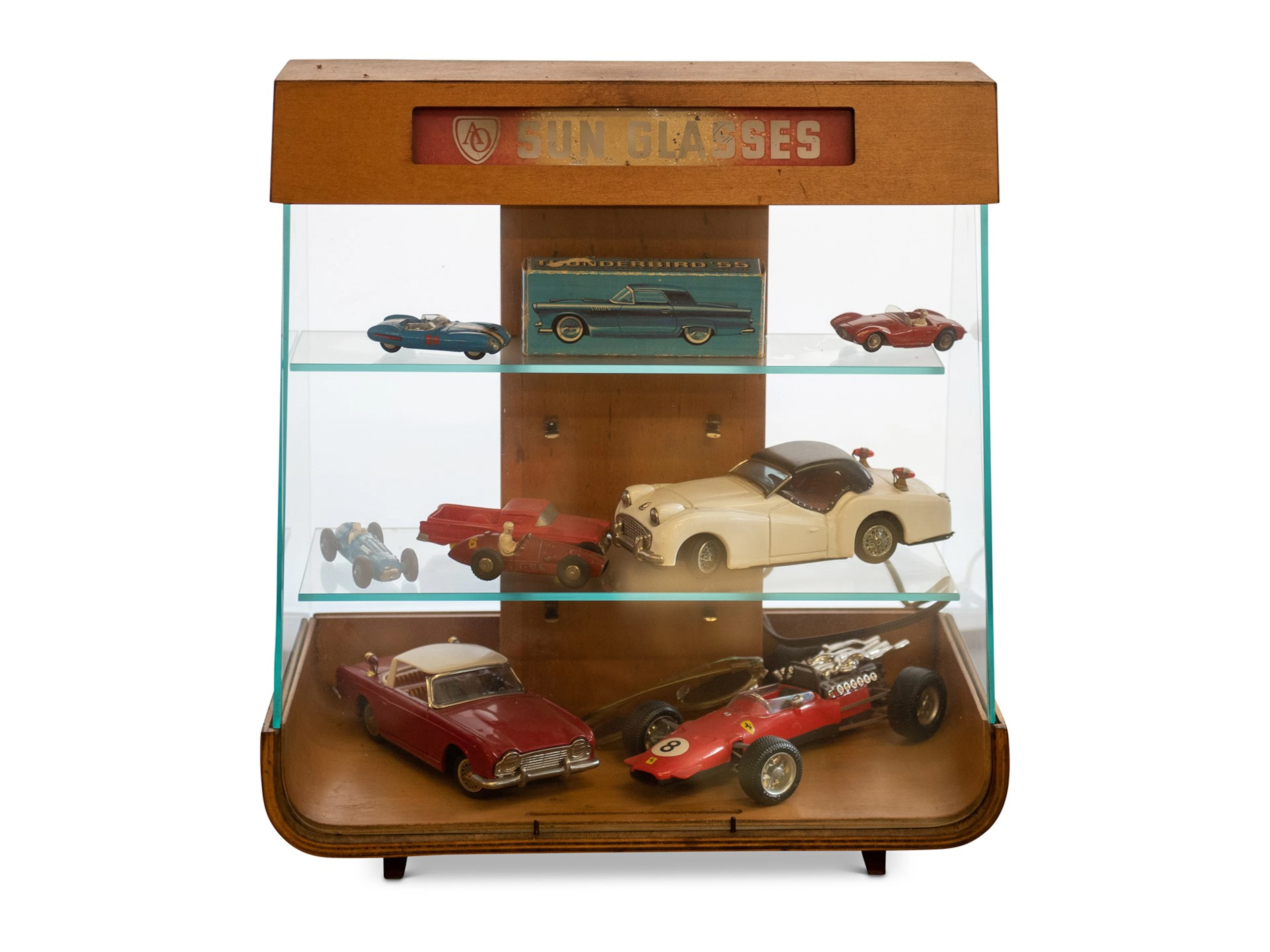 Model Cars with AO Sunglasses Display