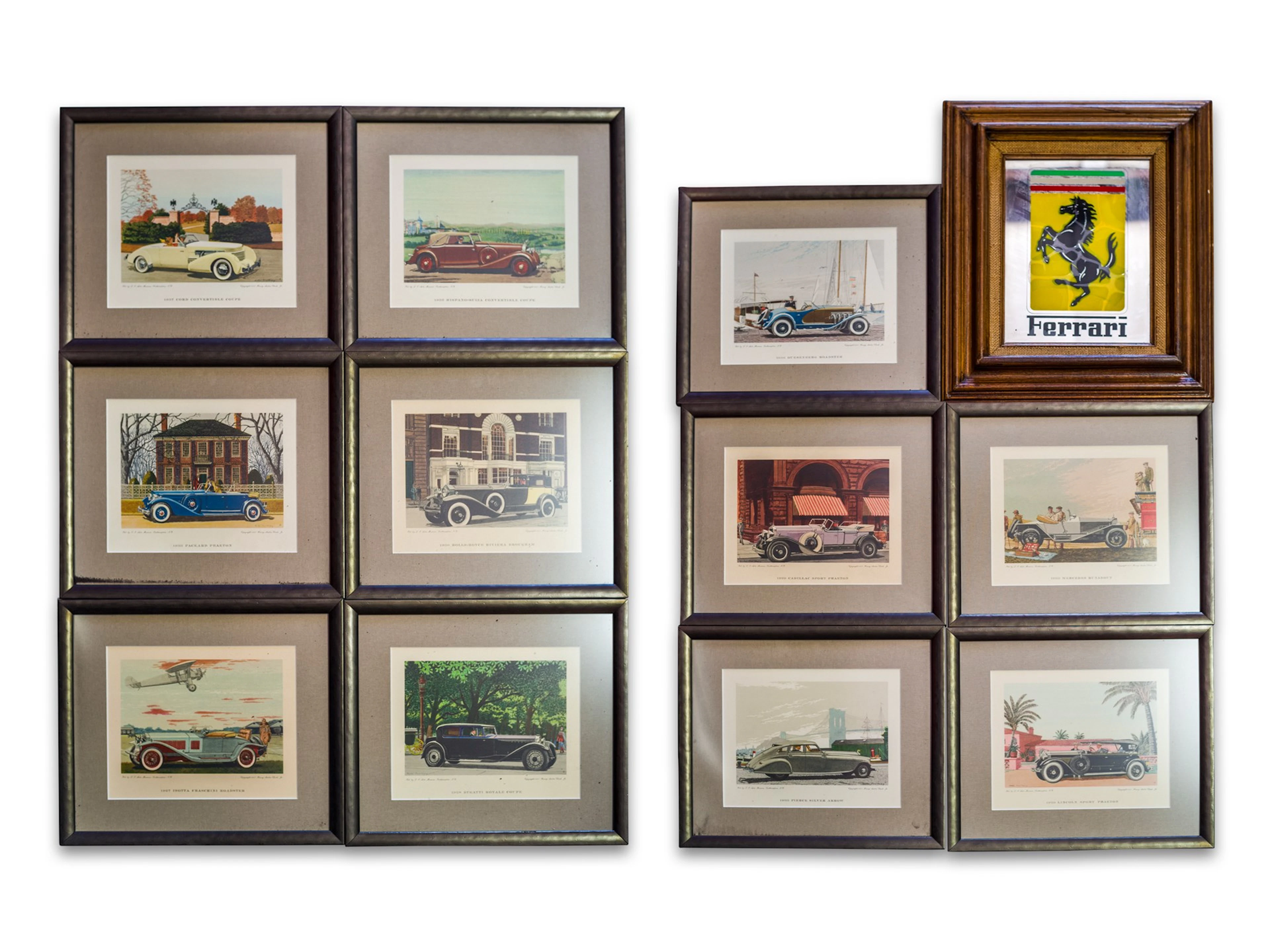 Pre-War Sports Car Framed Prints by Henry Austin Clark