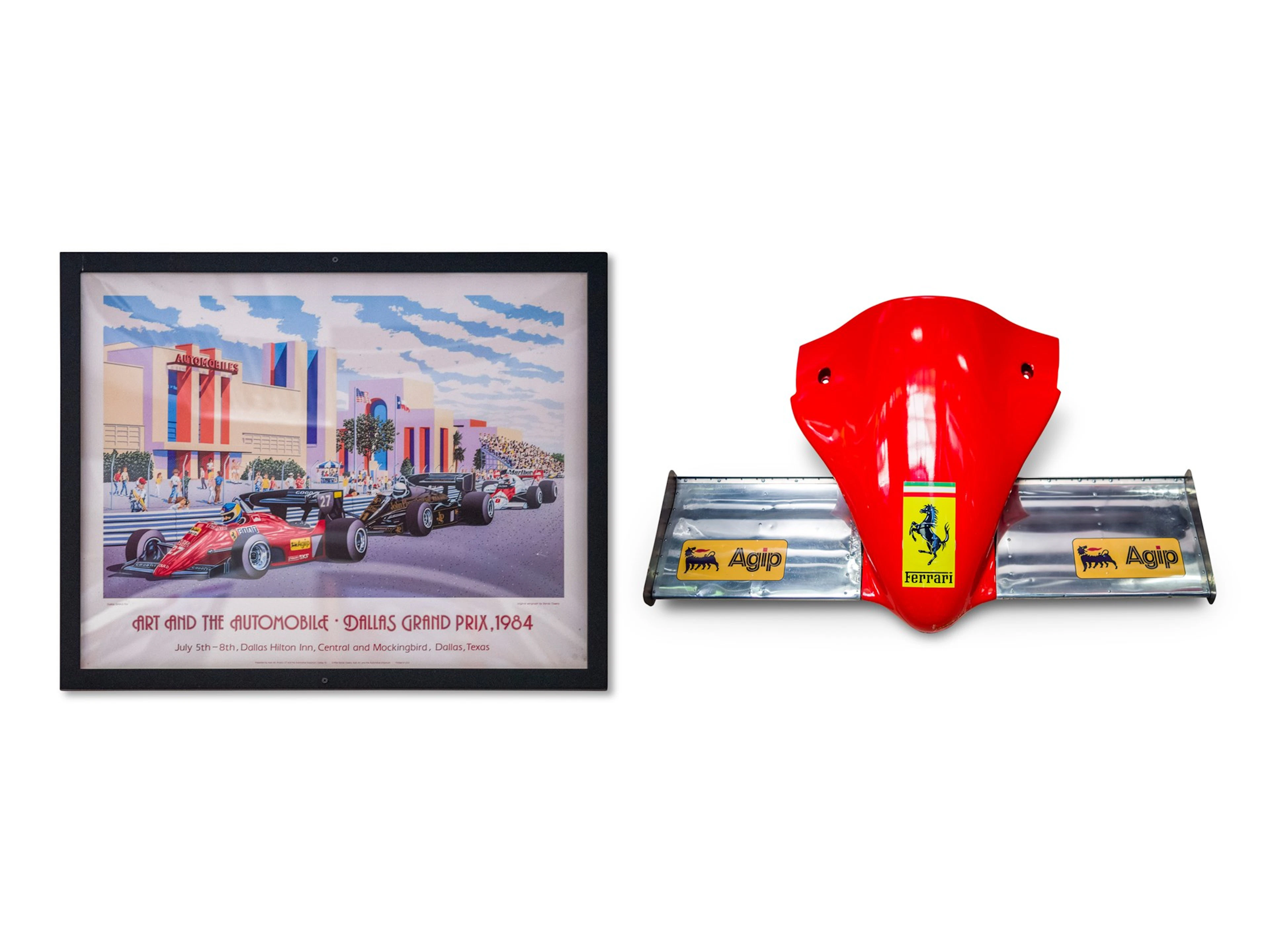 Nose Cone with 1984 Dallas Grand Prix Framed Poster
