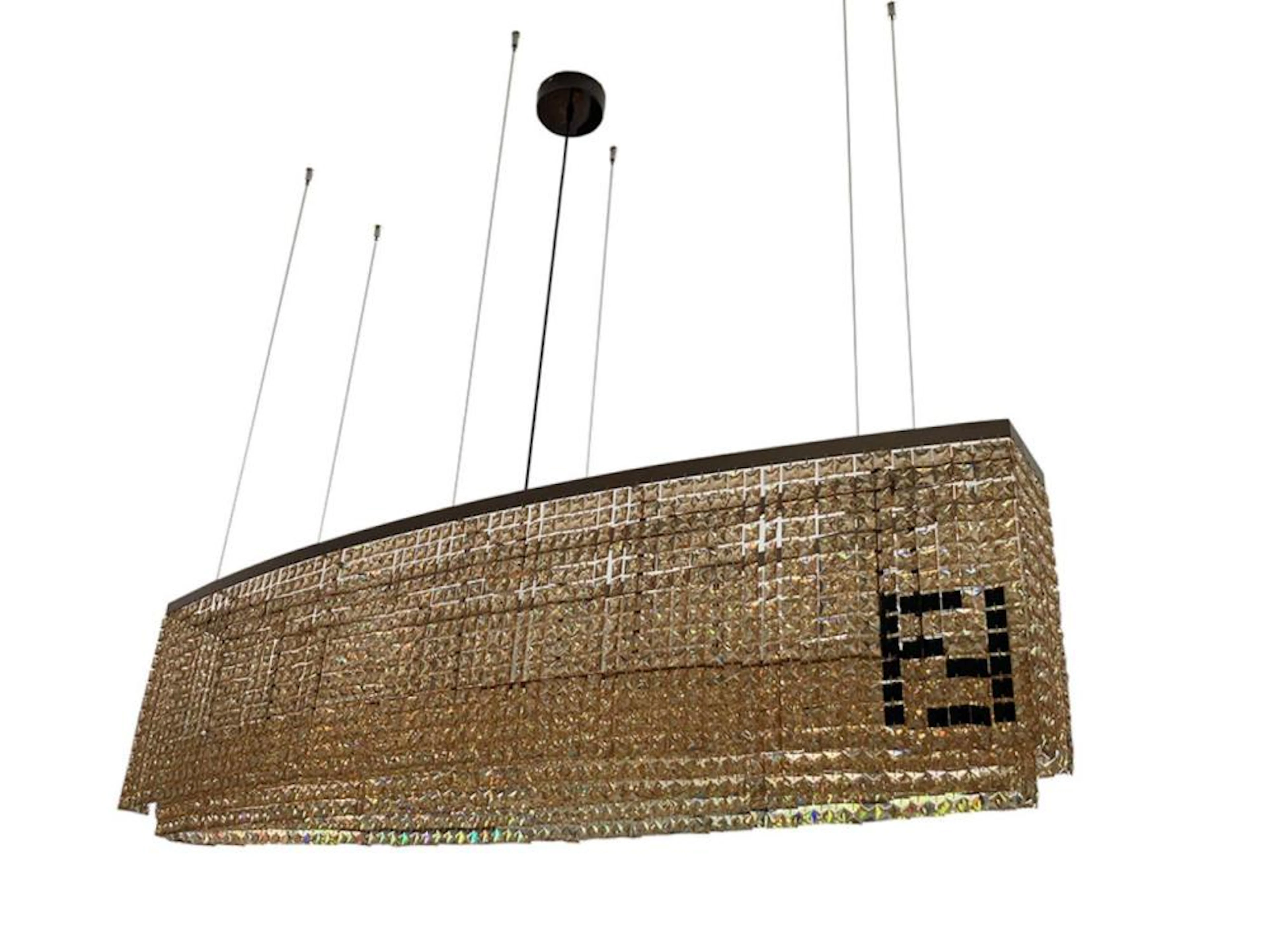 Fendi Crystal Ellypse Chandelier