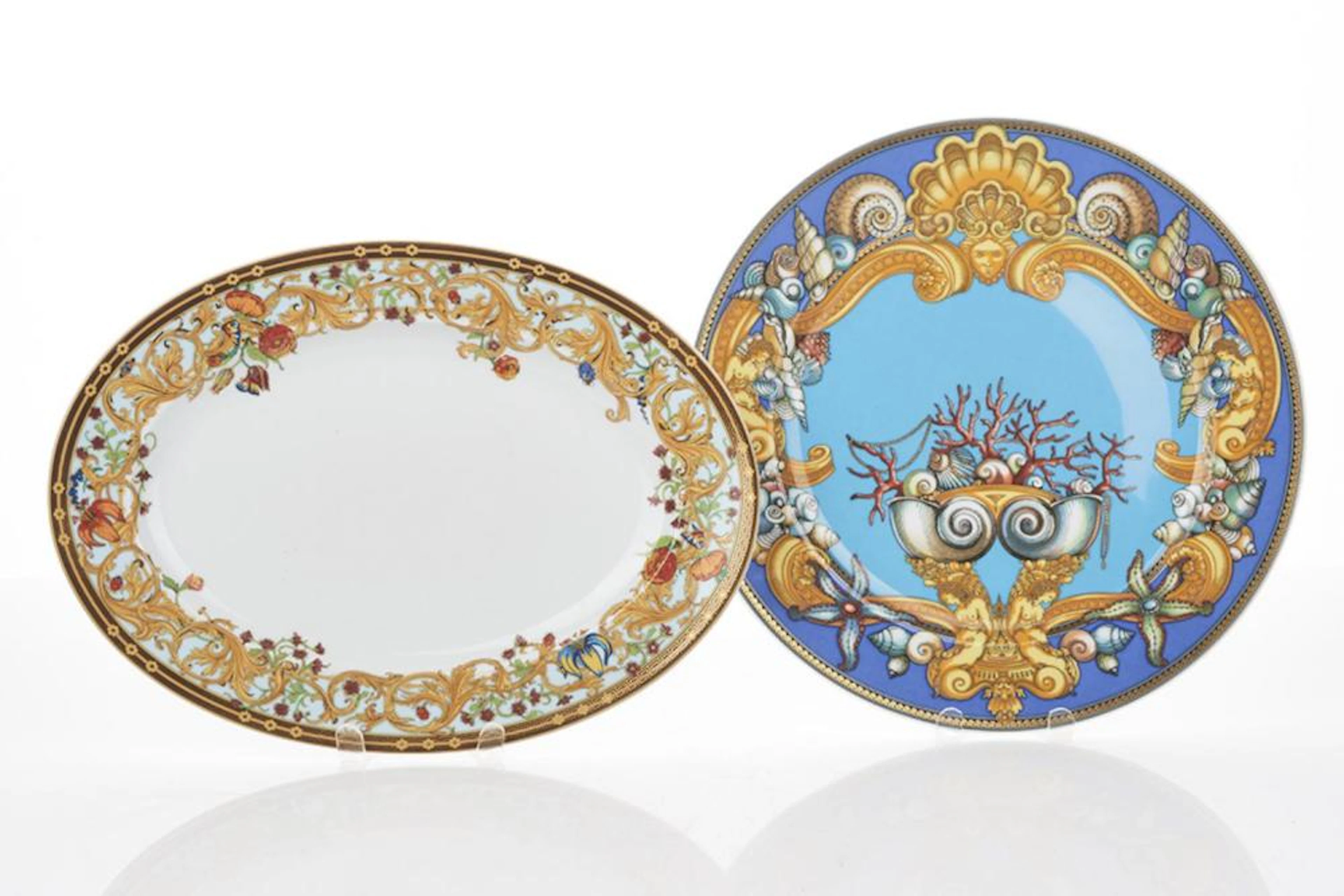 Rosenthal for Versace Two Large Plates