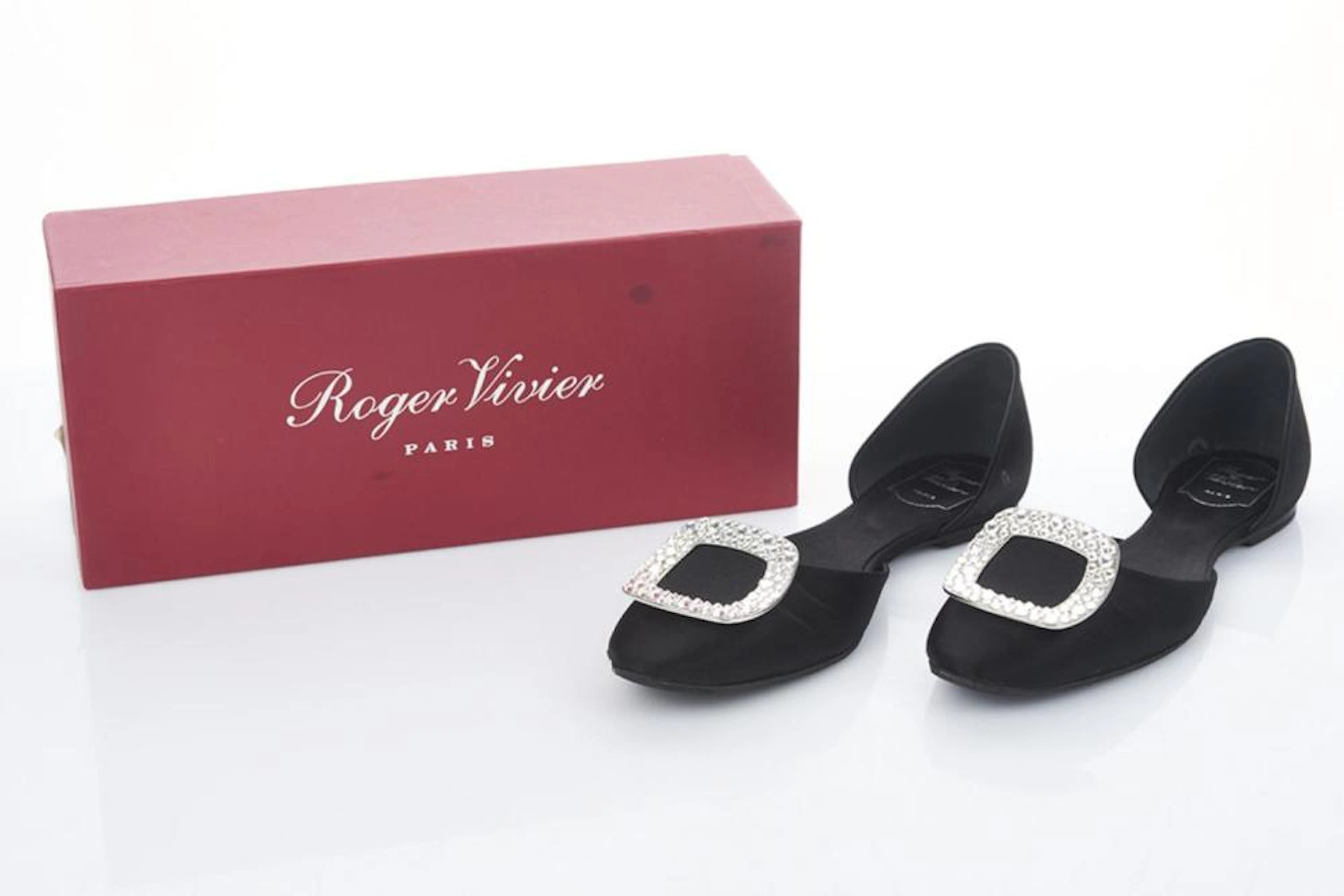 Roger Vivier Chips Strass Ballerina Flats