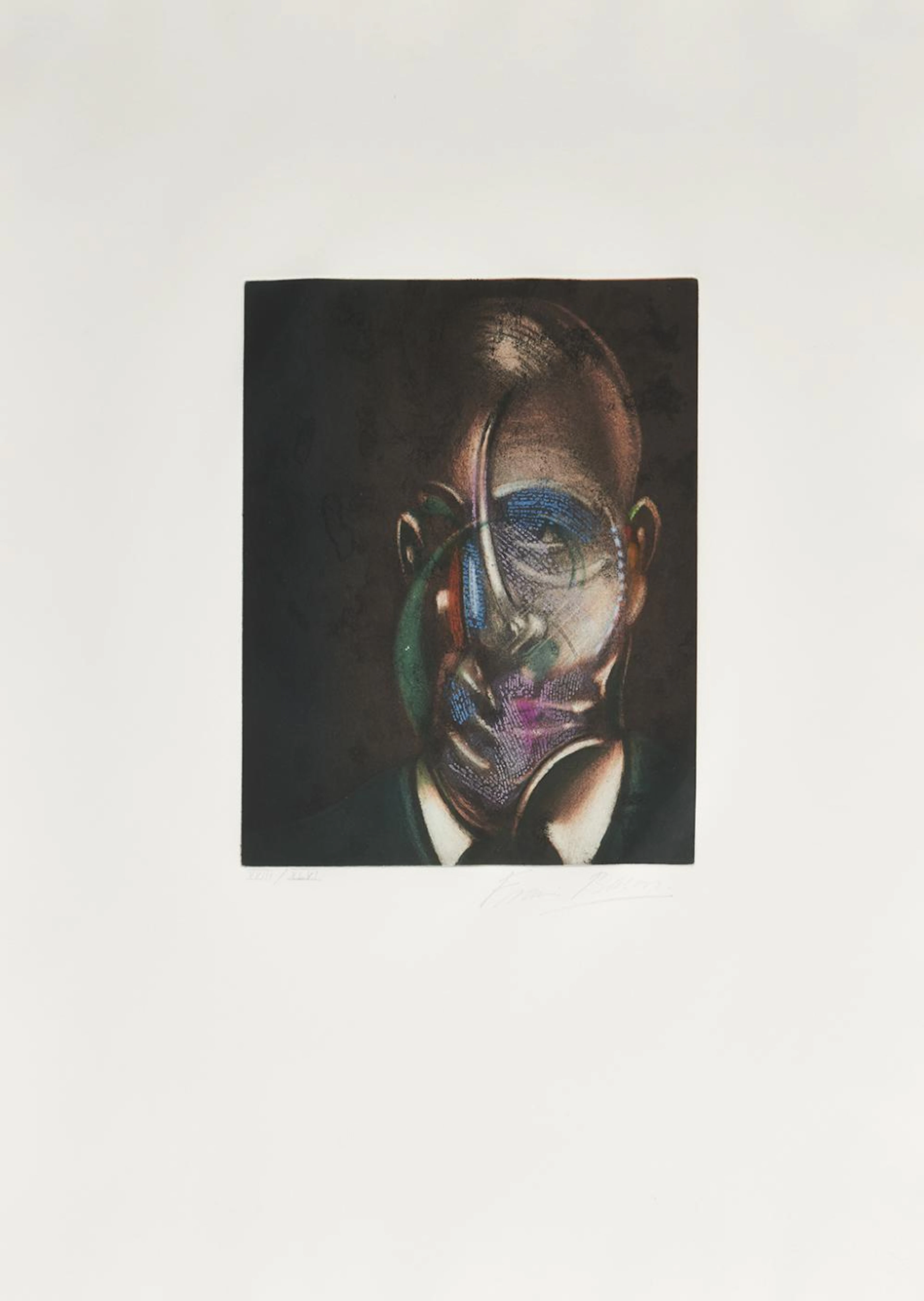 Francis Bacon (British, 1909-1992) Portrait Michel Leiris, 1976