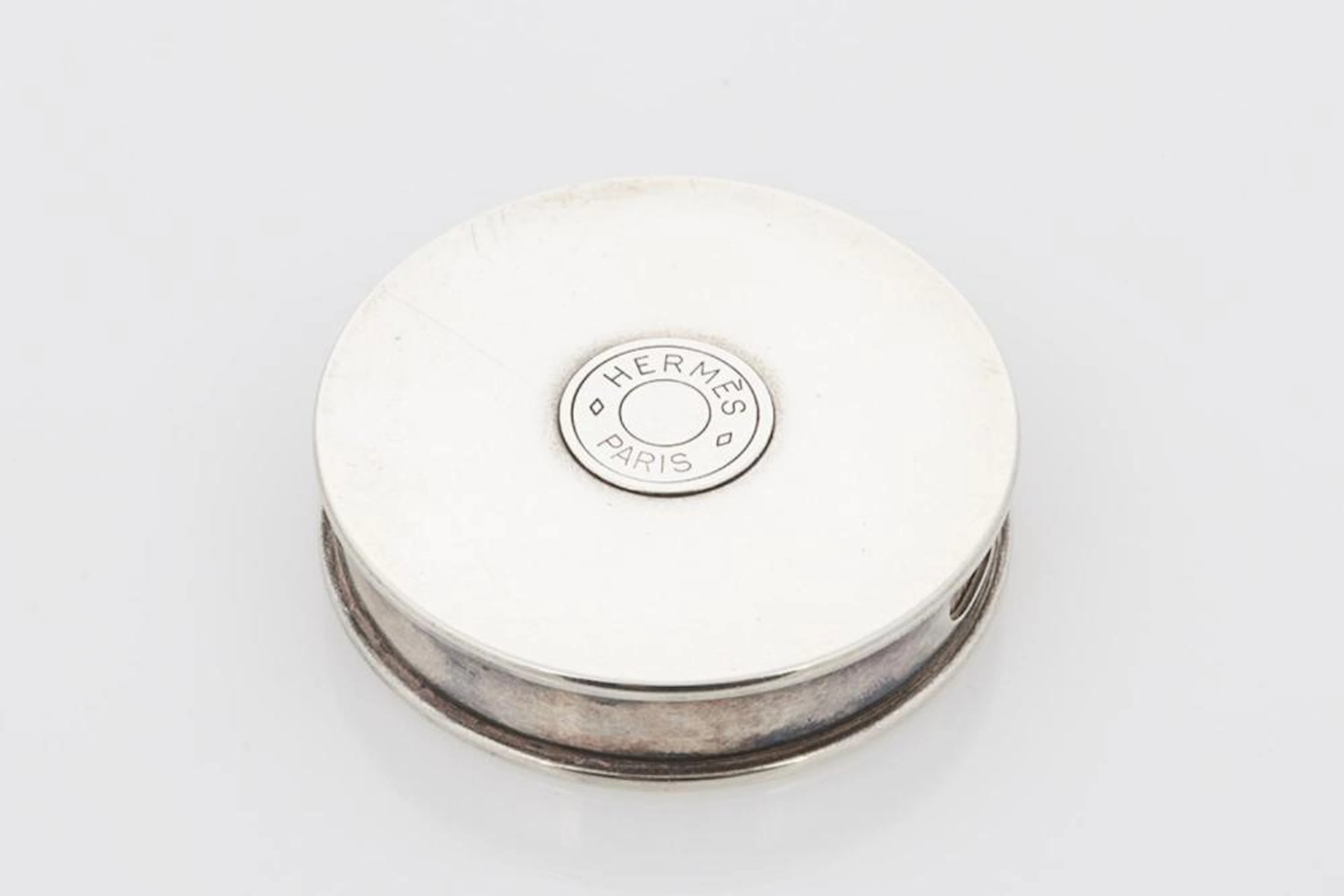 Hermes Silver Plated Pill Box