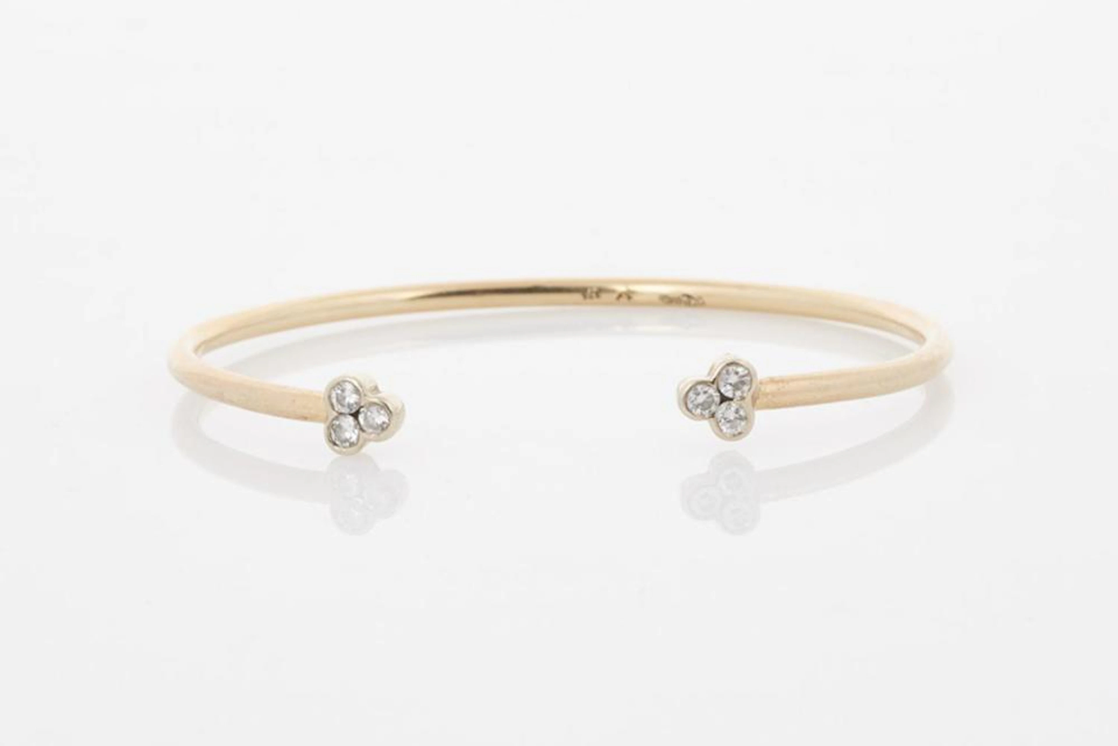 Gold and Diamond Bangle