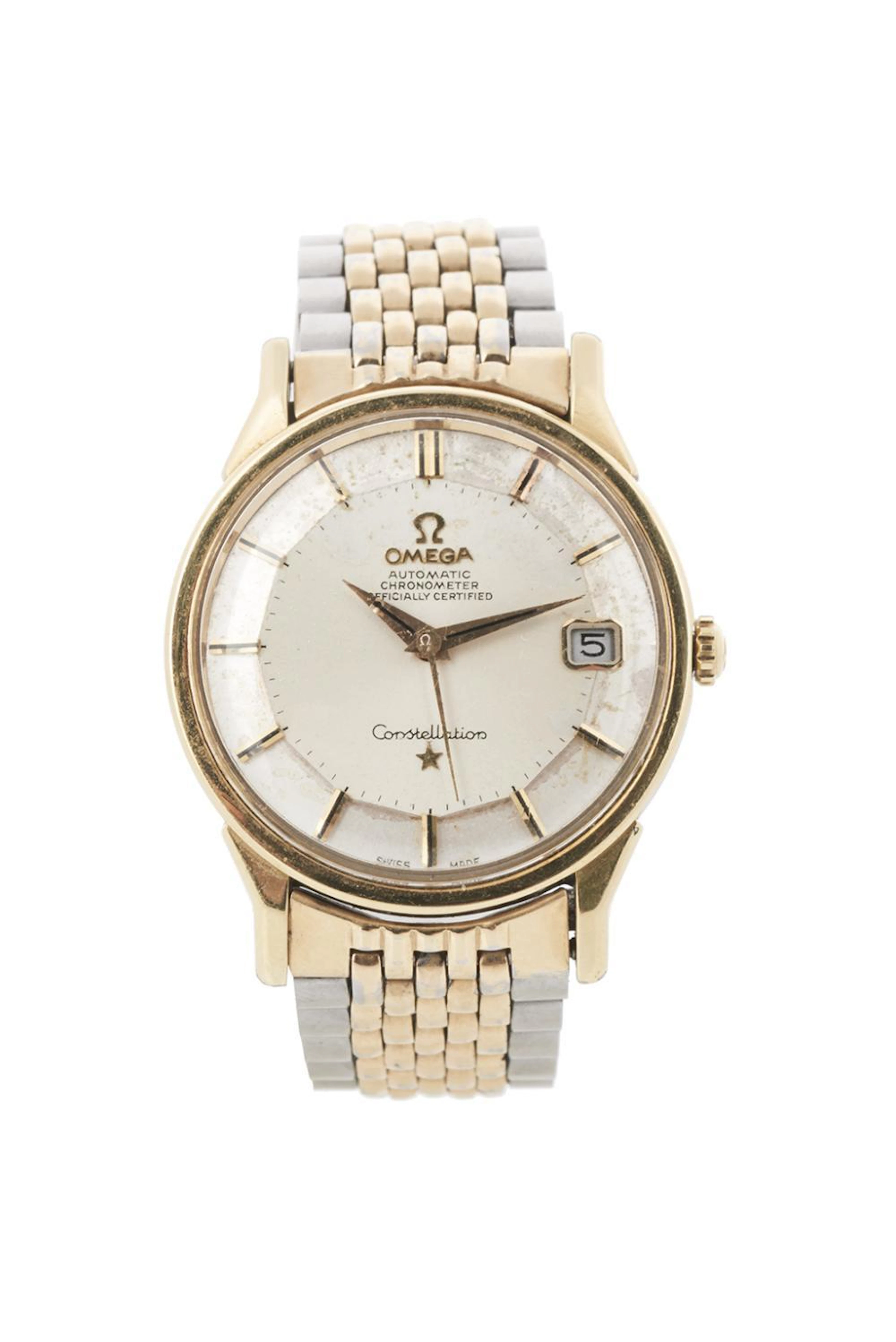 Omega Gentleman's 1960's Constellation Steel and Gold Watch