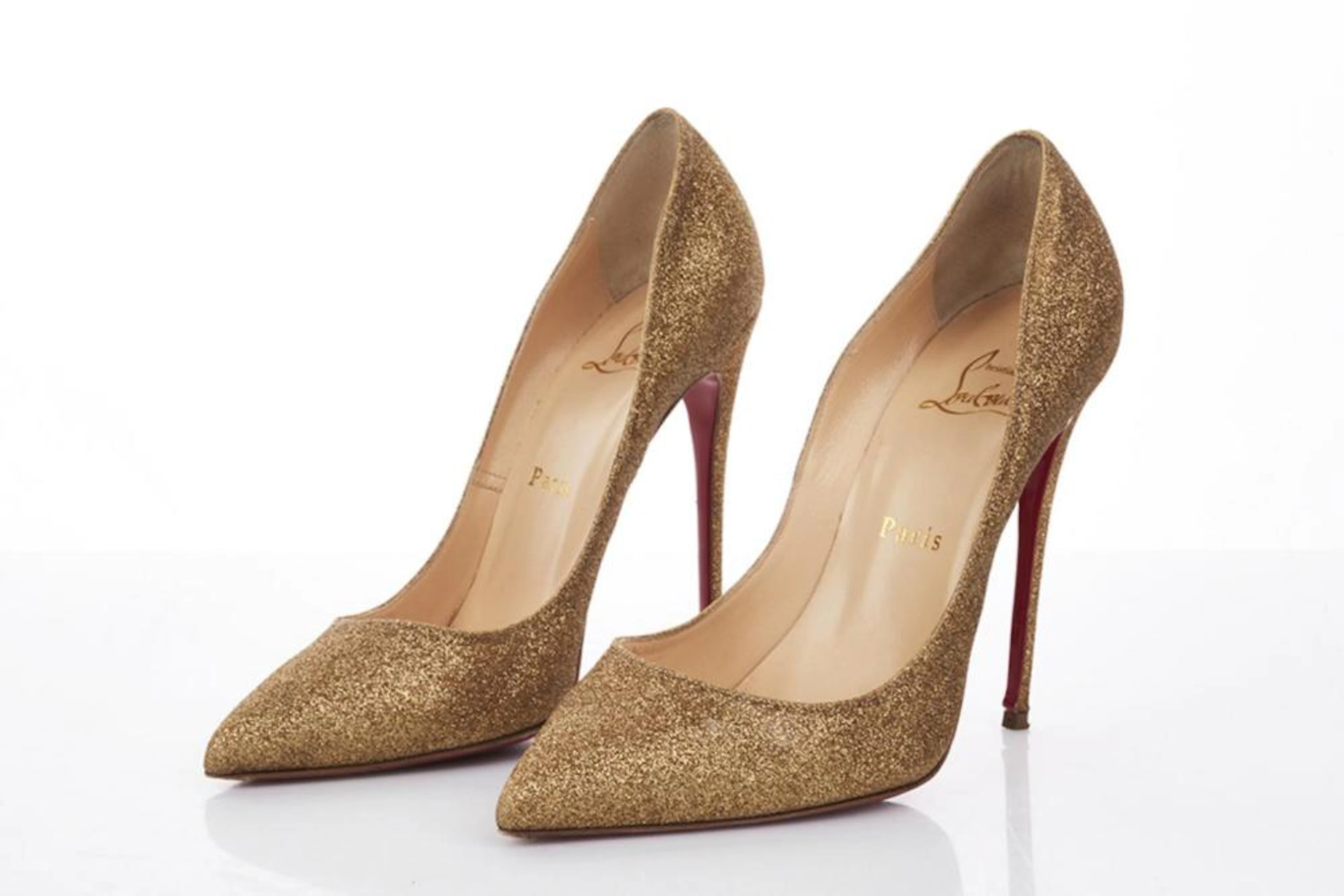 Christian Louboutin Glitter Mini Pigalle Follies 120 Pump