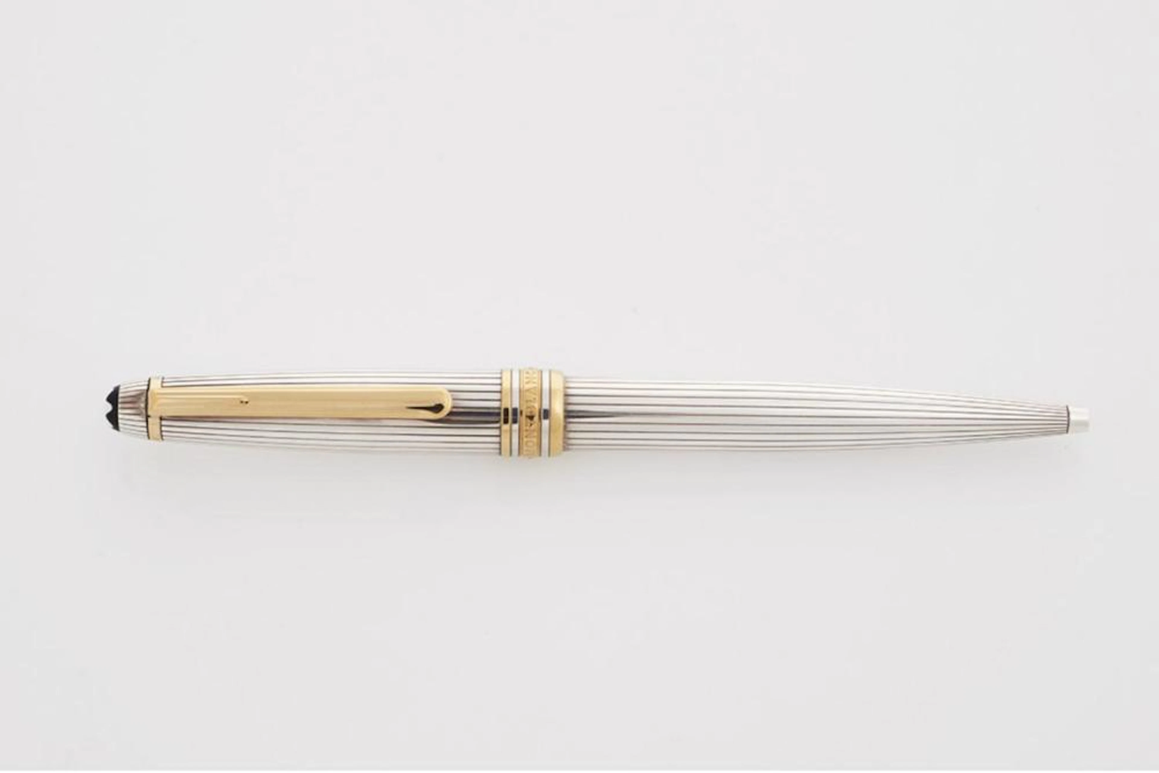 Montblanc Meisterstuck Solitaire Sterling Silver 925 Pinstripe Ballpoint Pe