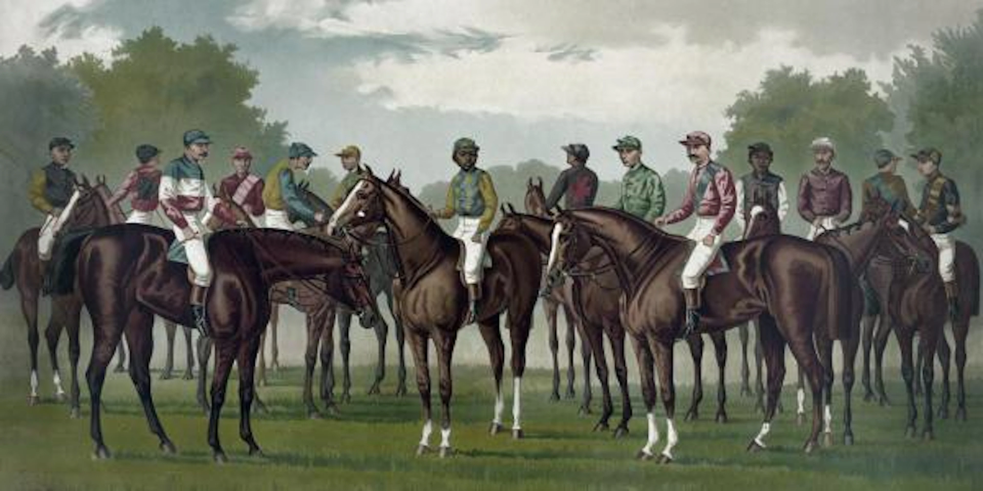 CURRIER AND IVES - CELEBRATED WINNING HORSES AND JOCKEYS OF THE AMERICAN TURF
