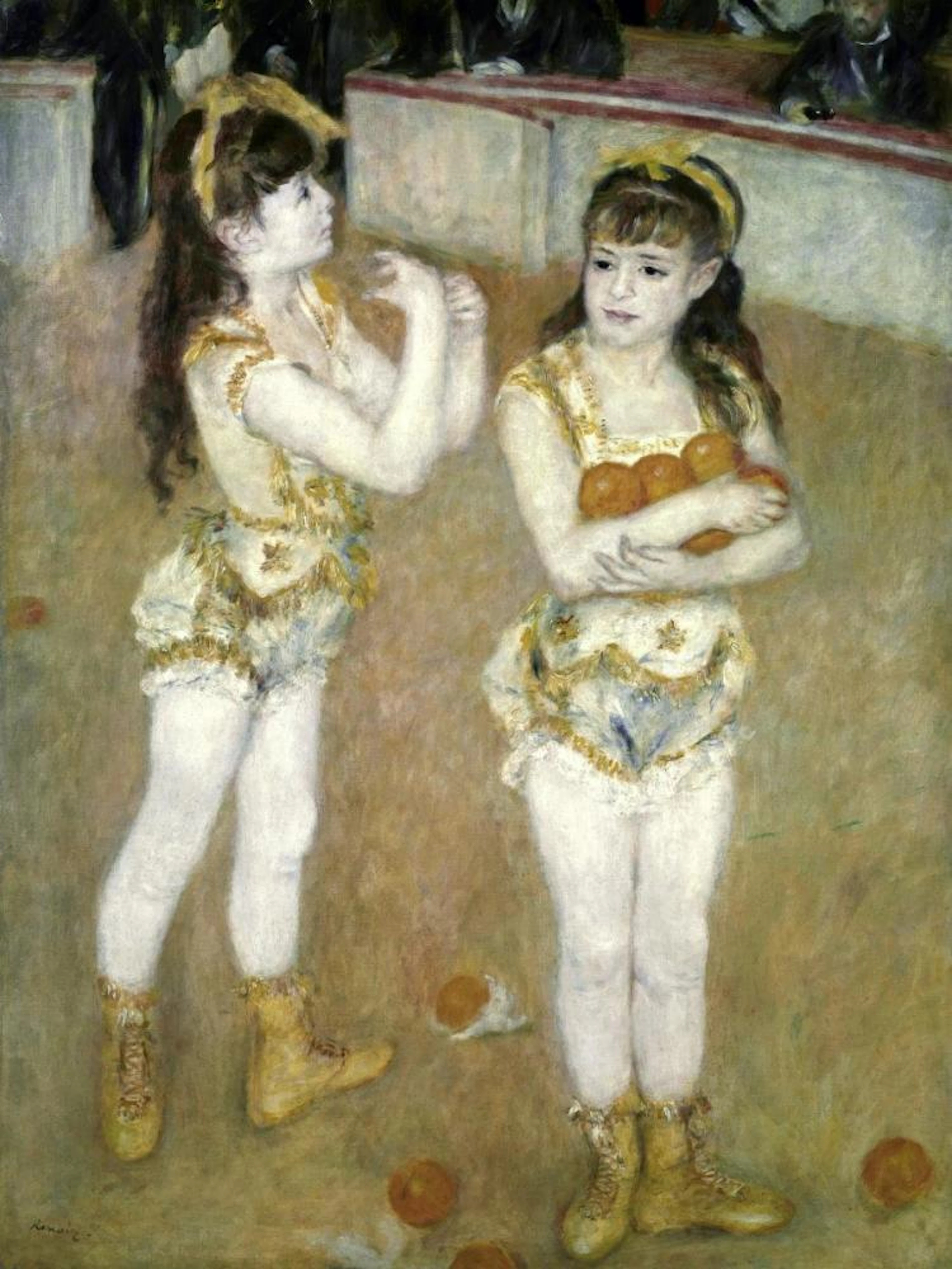 PIERRE-AUGUSTE RENOIR - TWO LITTLE CIRCUS GIRLS