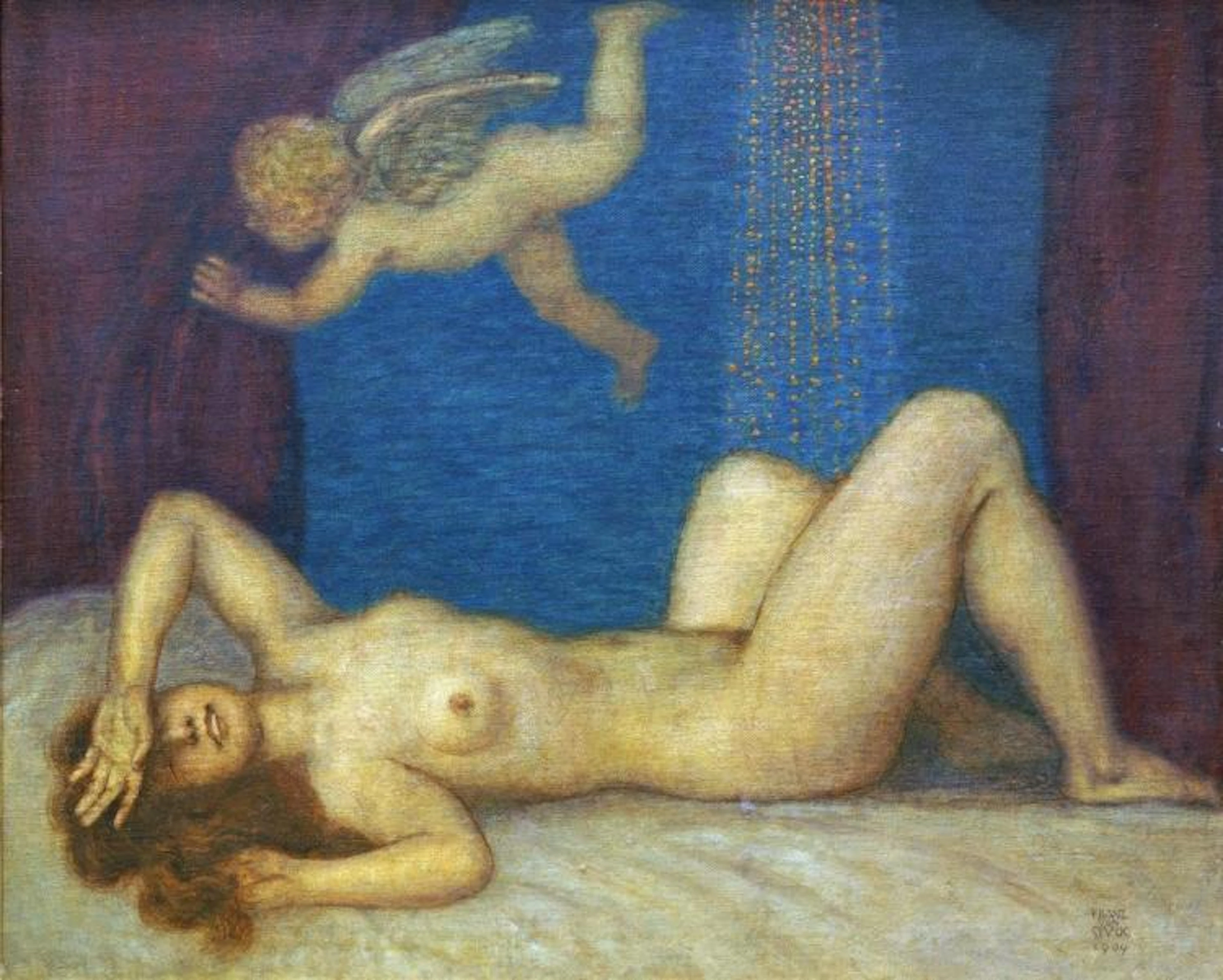 FRANZ VON STUCK - DANAE AND THE GOLDEN SHOWER