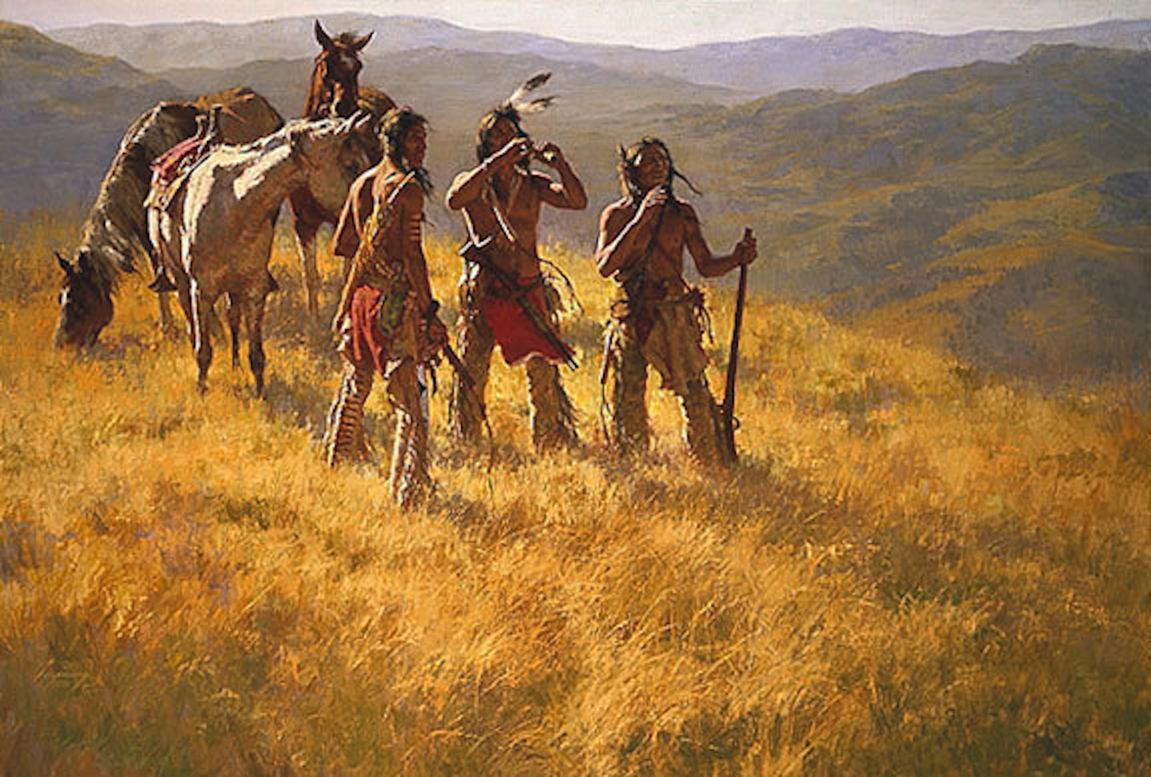 Howard Terpning - Dust of Many Pony Soldiers/The Warrior (Artists Proof)