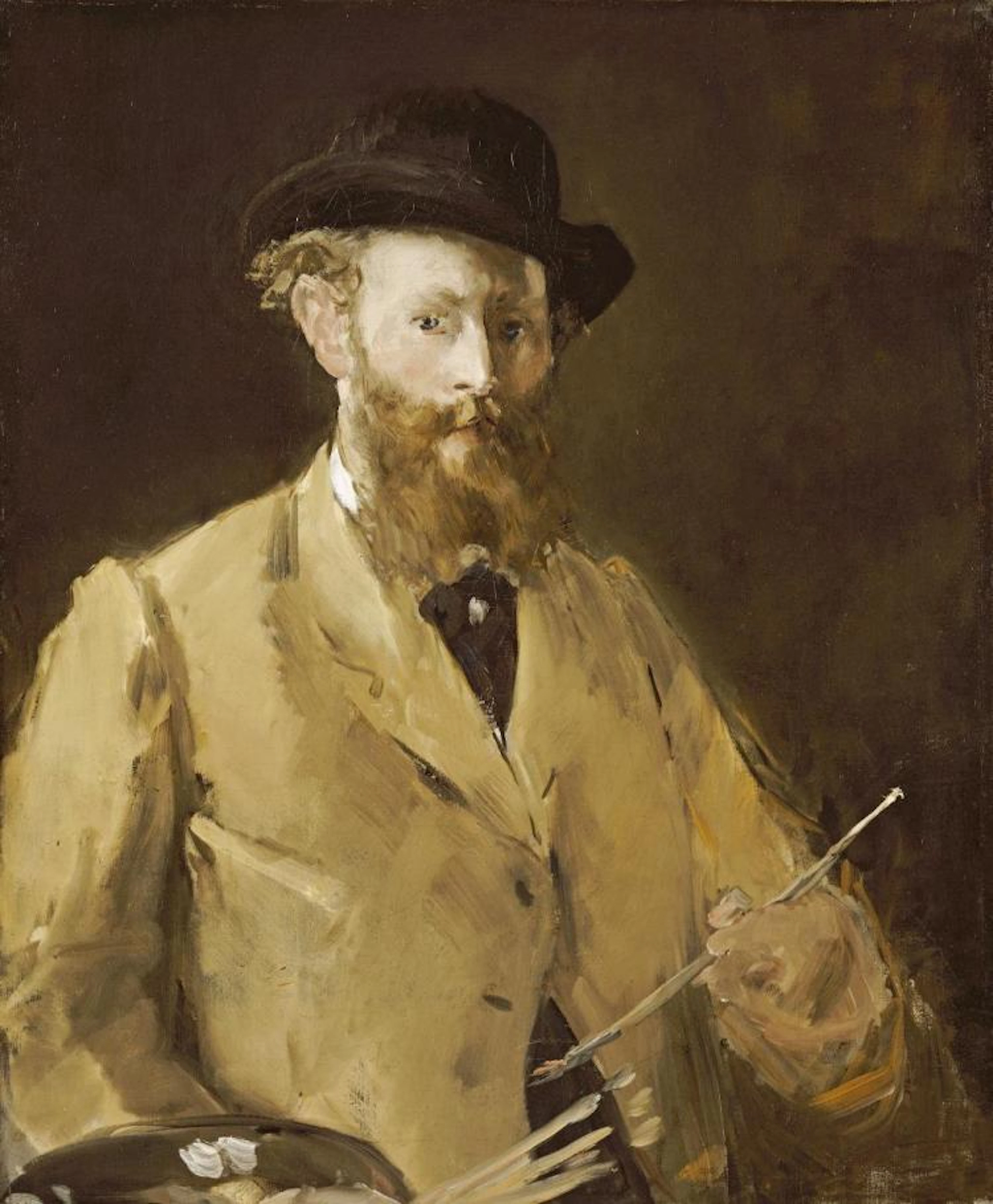 EDOUARD MANET - SELF PORTRAIT WITH A PALETTE