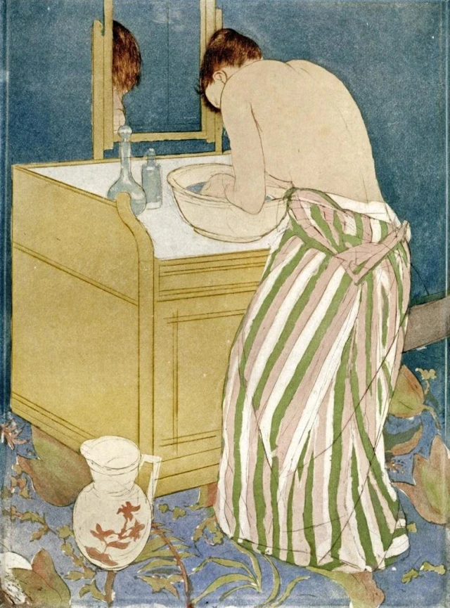 MARY CASSATT - WOMAN BATHING