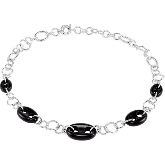 Genuine Onyx Marine Link Necklace