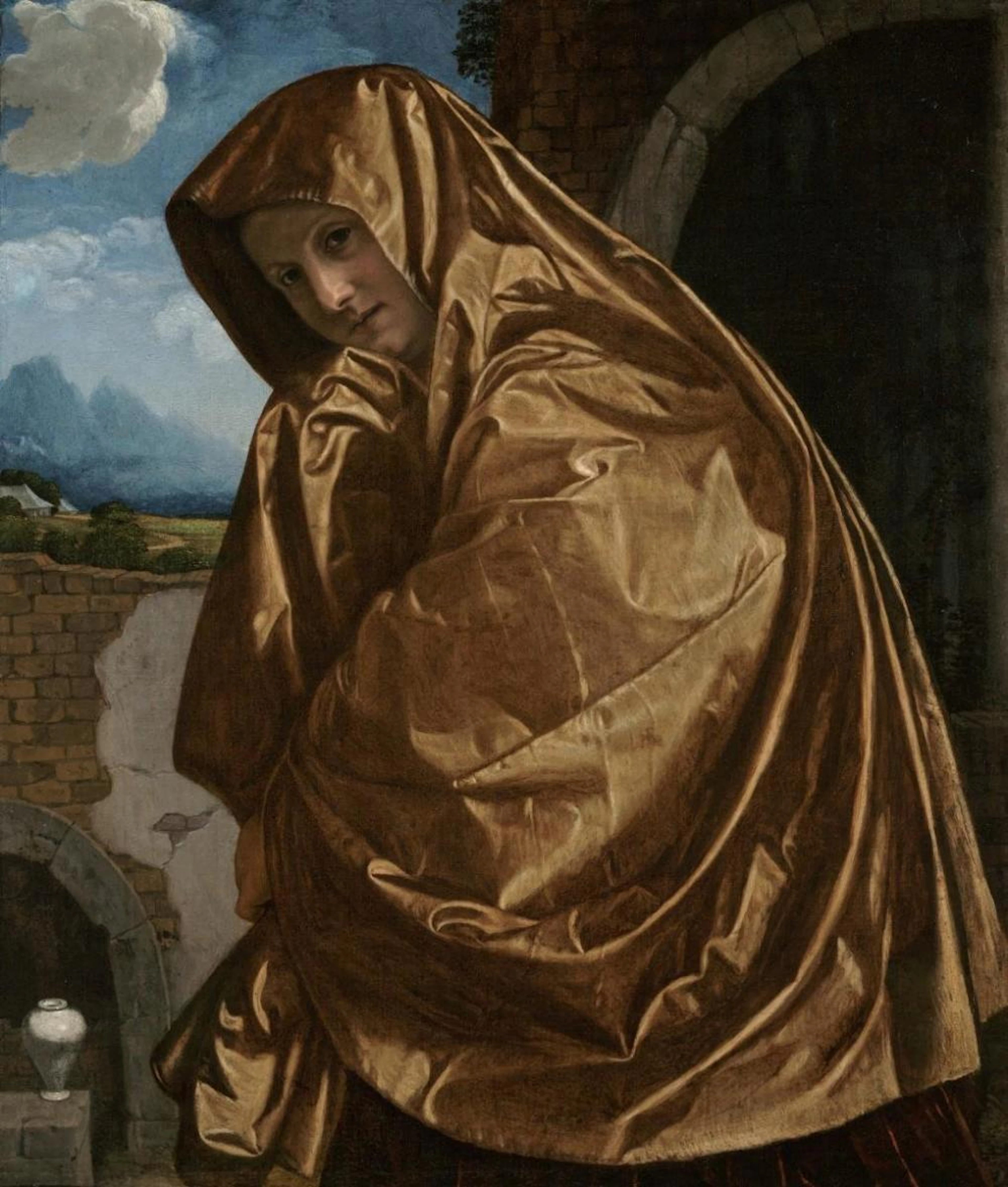 GIOVANNI GIROLAMO SAVOLDO - SAINT MARY MAGDALENE AT THE SEPULCHRE