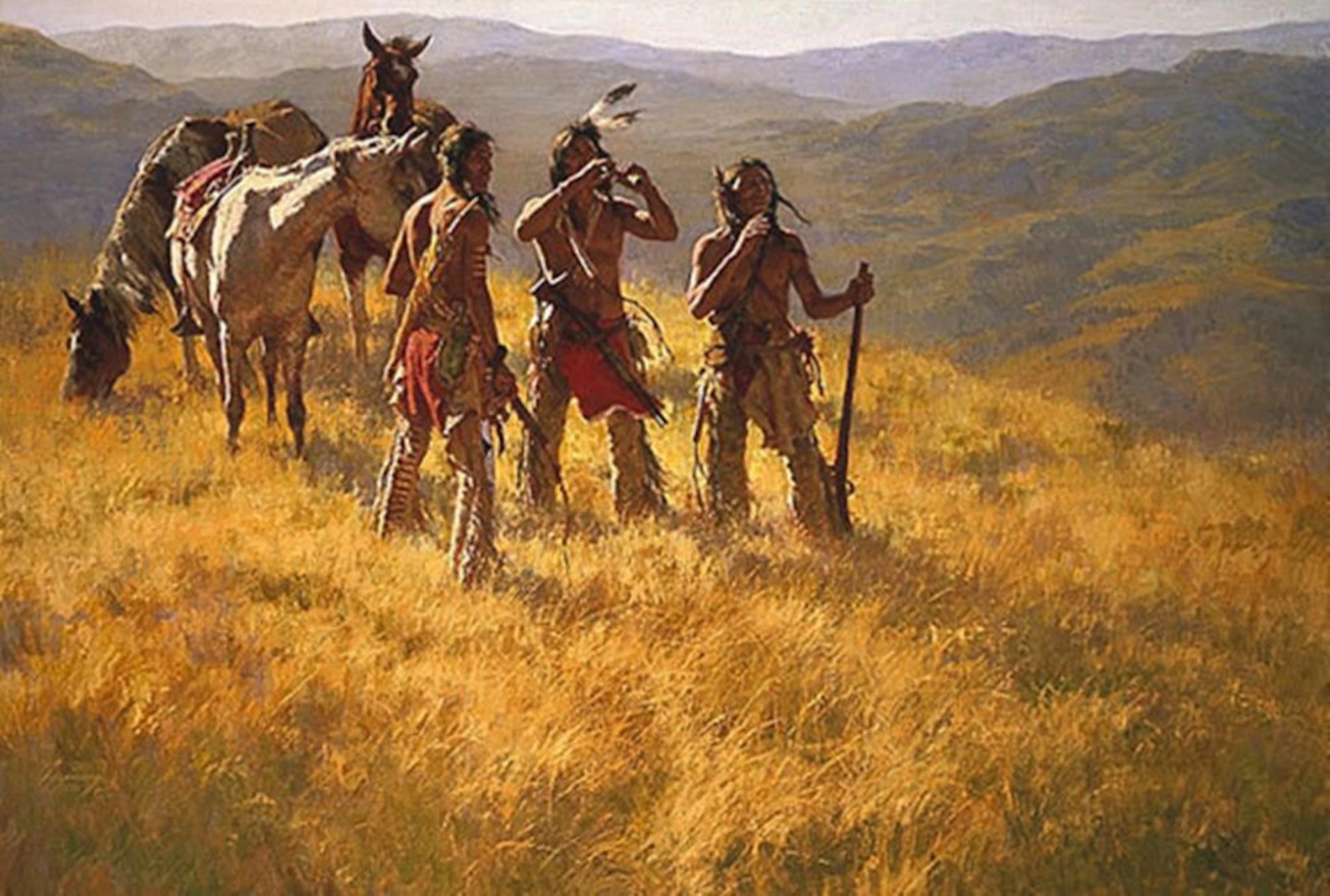 Howard Terpning Dust of Many Pony Soldiers/The Warrior (Artists Proof)