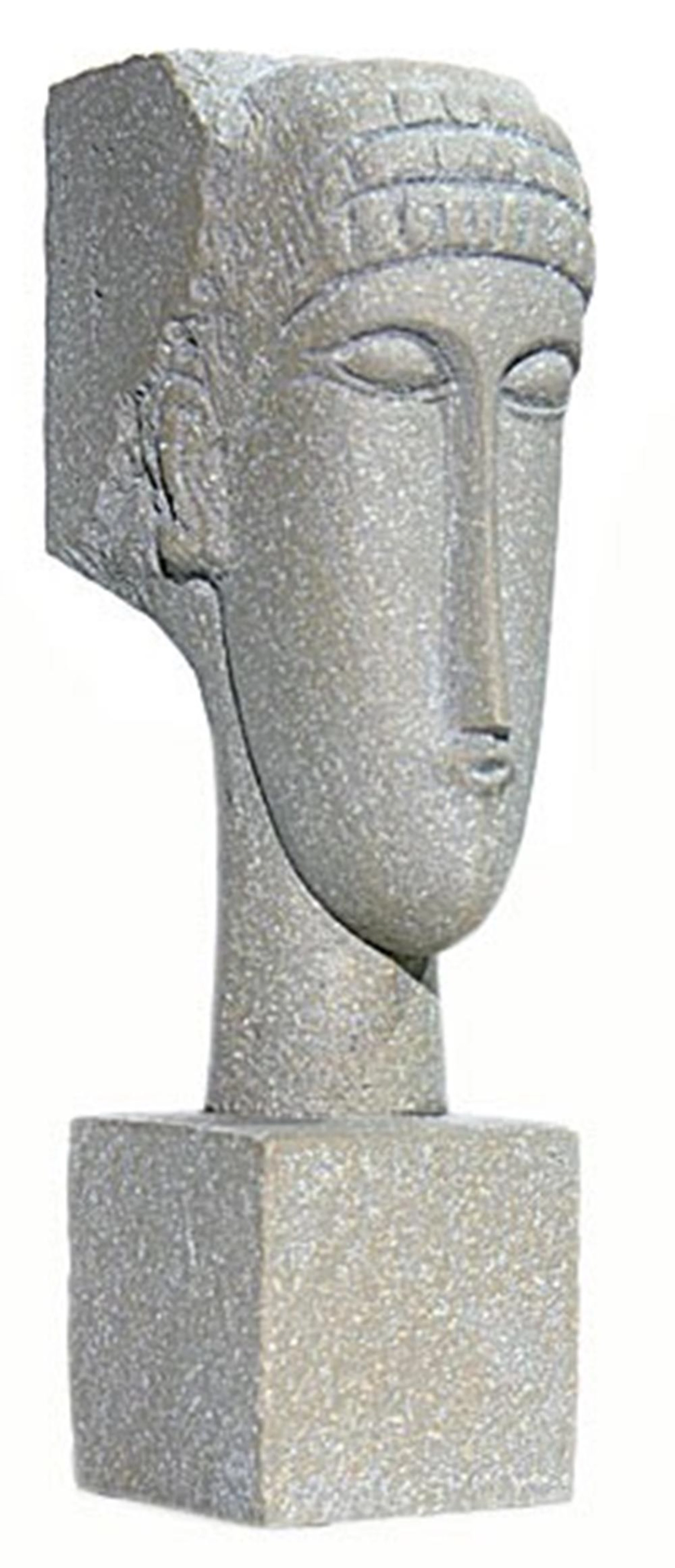 Modigliani Cubic Head Statue