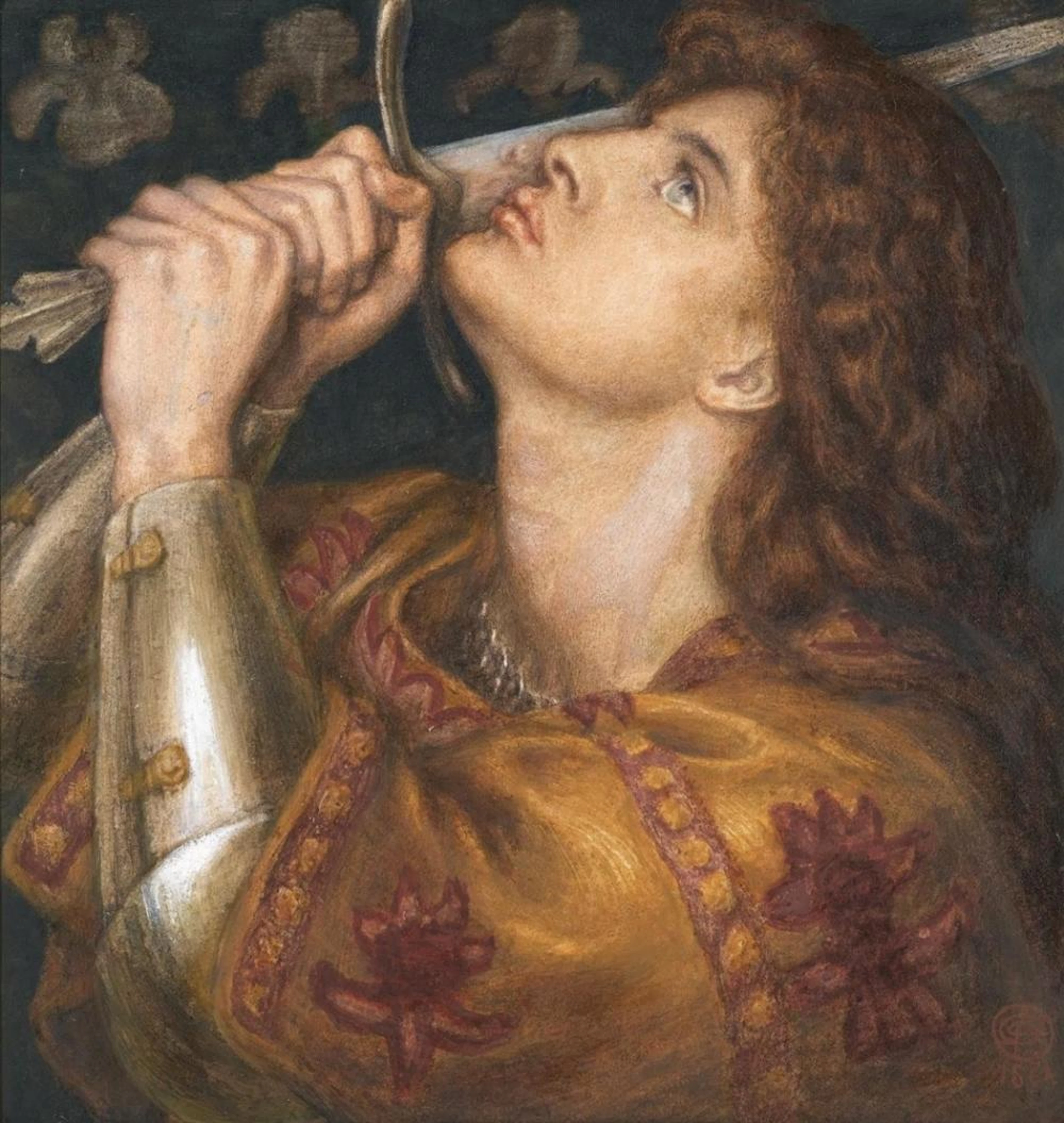 DANTE GABRIEL ROSSETTI - JOAN OF ARC, 1864