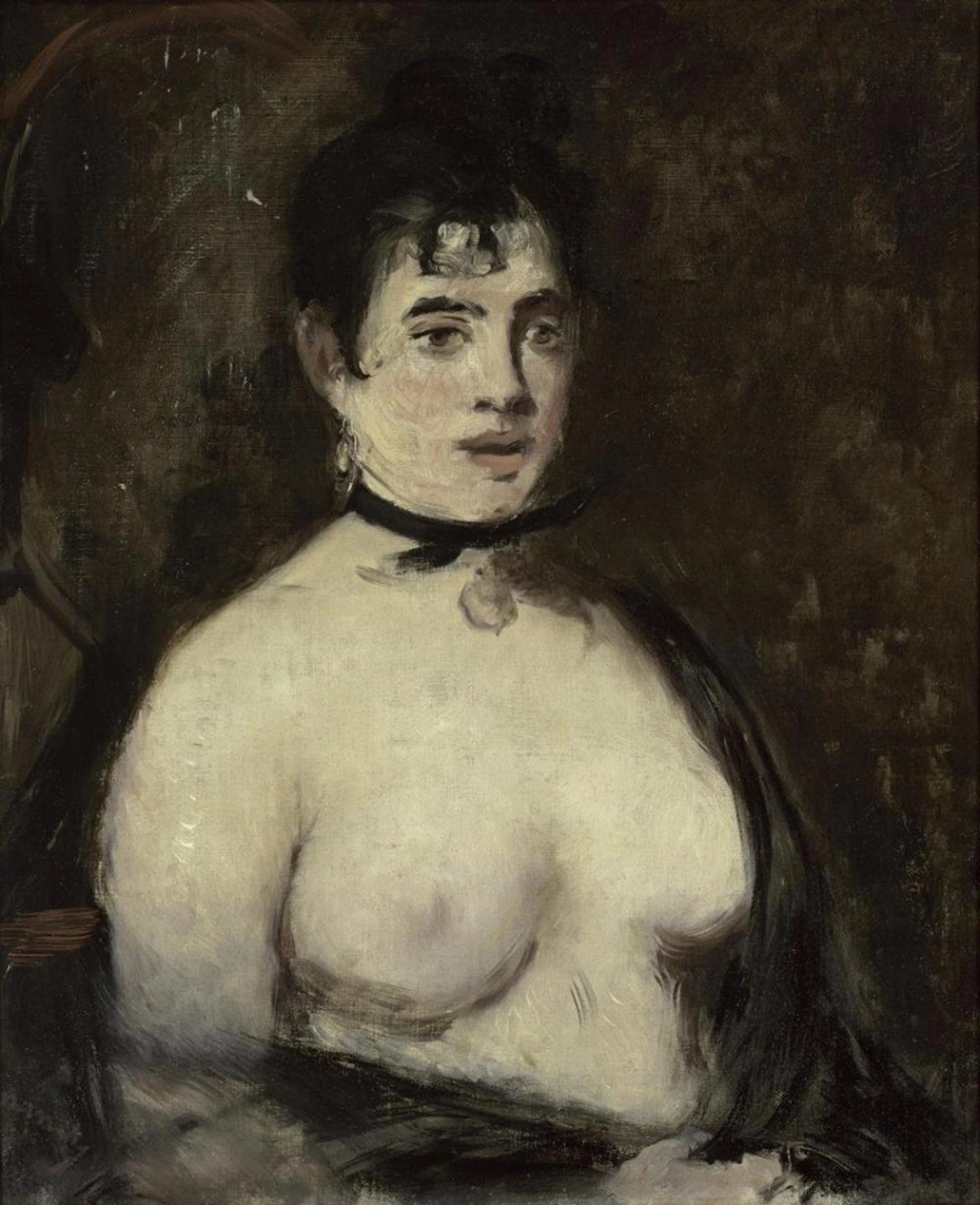 EDOUARD MANET - LA BRUNE AUX SEINS NUS, 1872