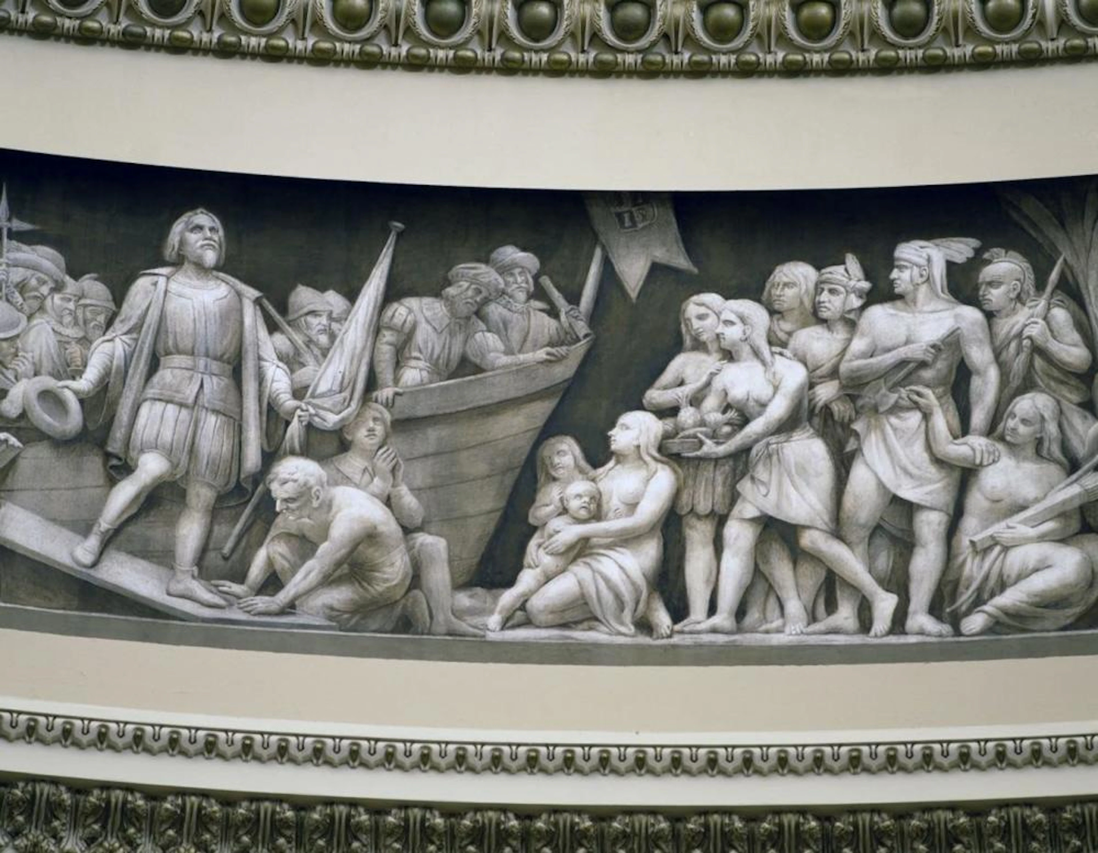 CAROL HIGHSMITH - LANDING OF COLUMBUS FRIEZE IN U.S
