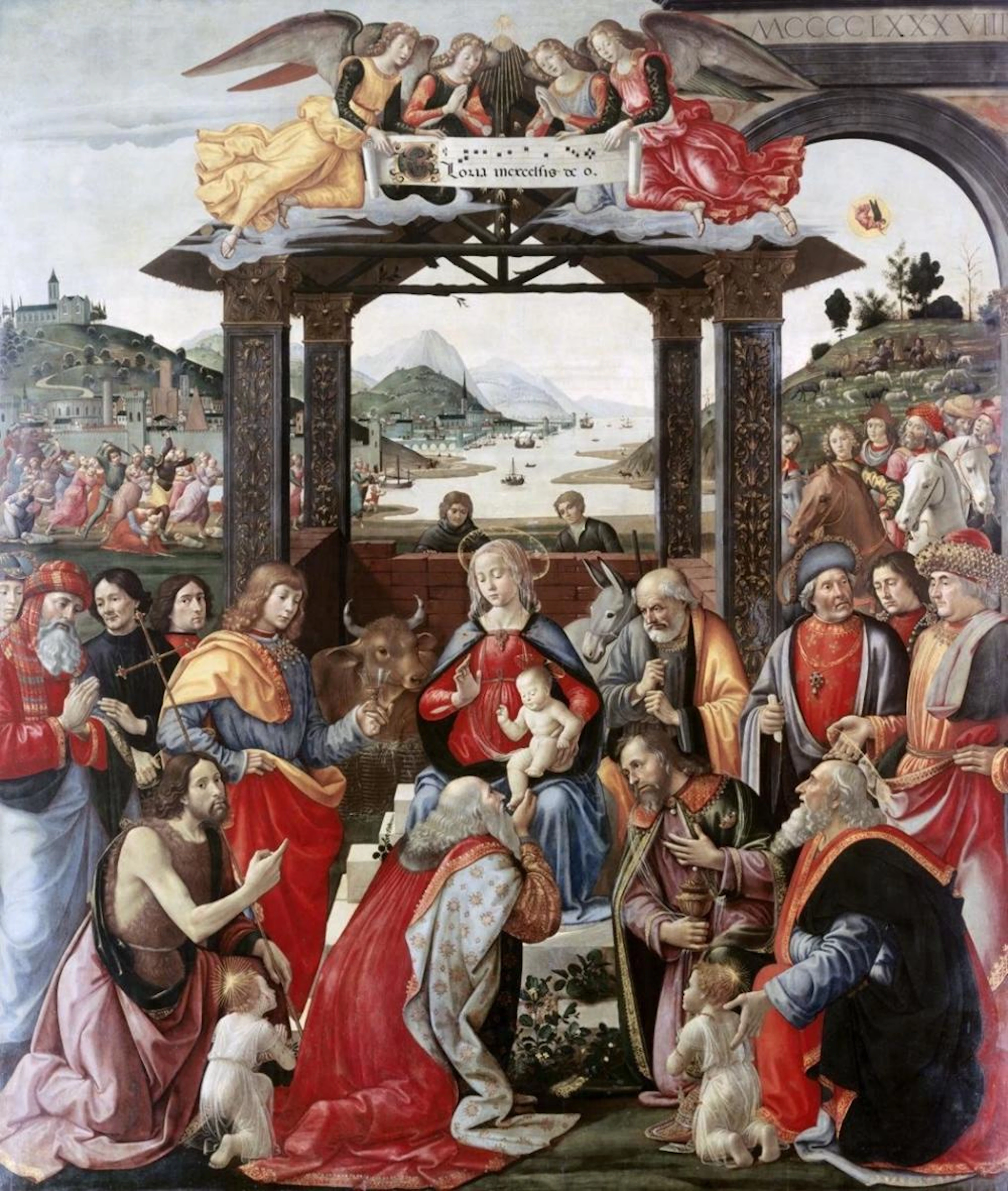 DOMENICO GHIRLANDAIO - ADORATION OF THE MAGI