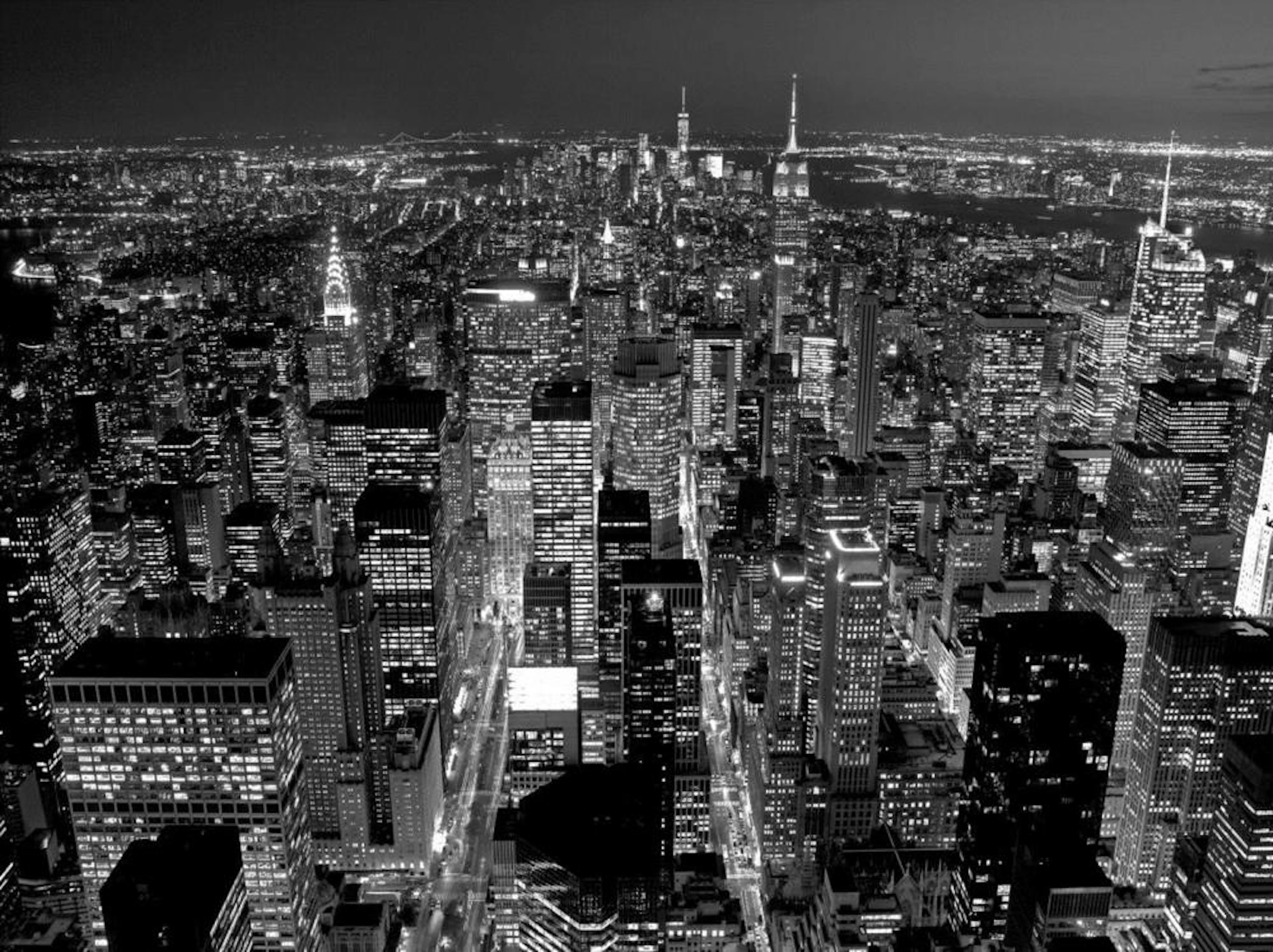 RICHARD BERENHOLTZ - MIDTOWN MANHATTAN AT NIGHT