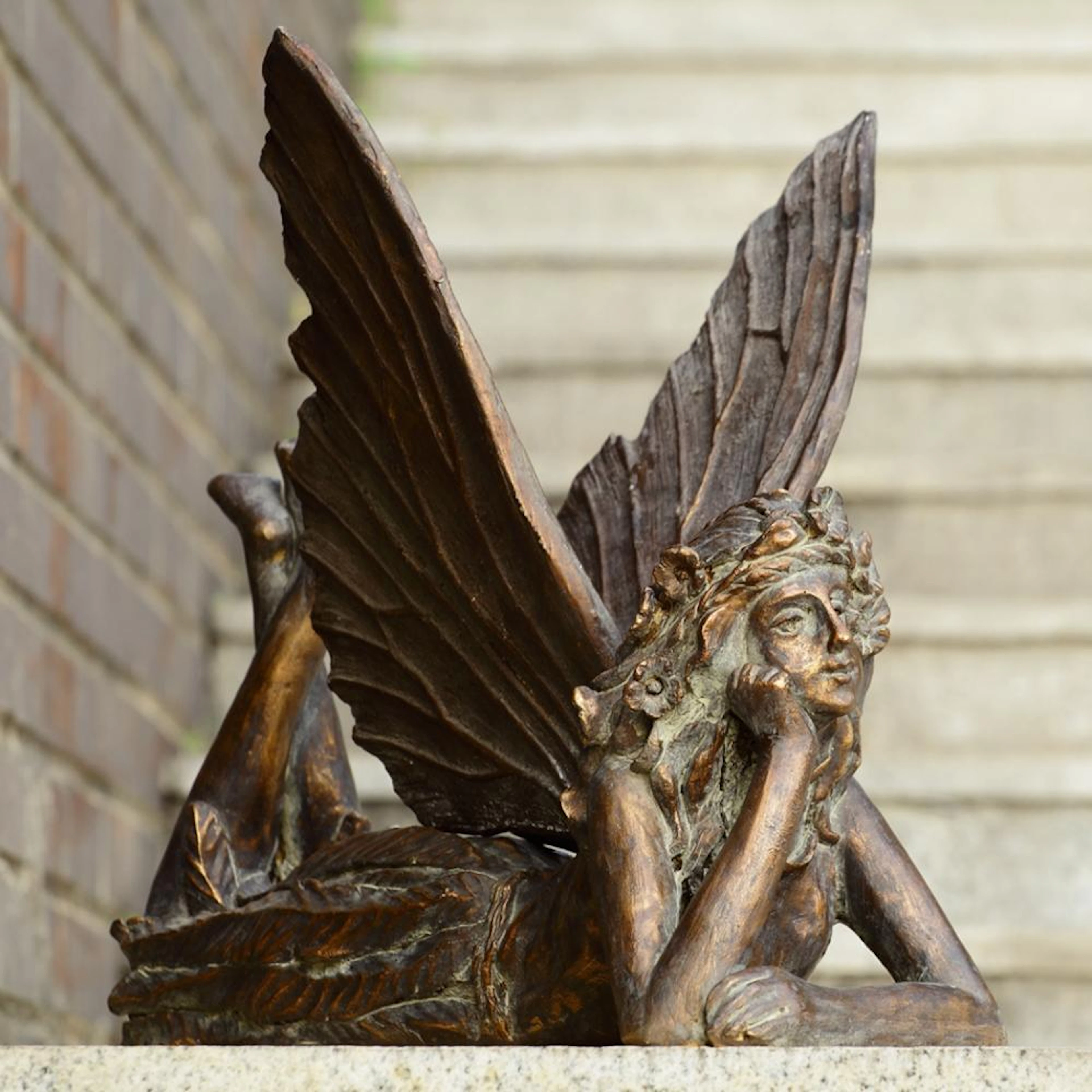 Fairy at Rest Garden Sculpture