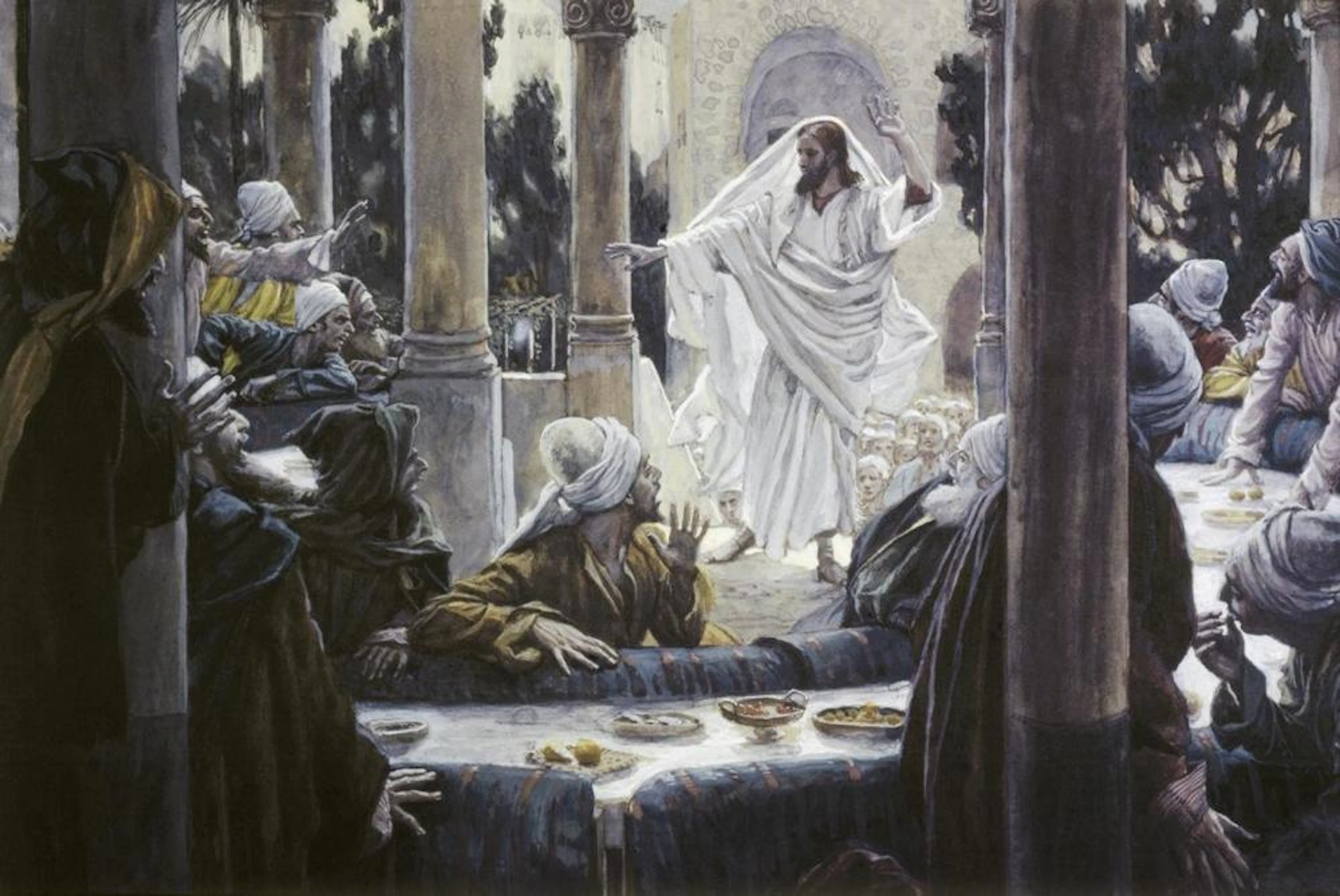 JAMES TISSOT - CHRIST REPROVING THE PHARISEES