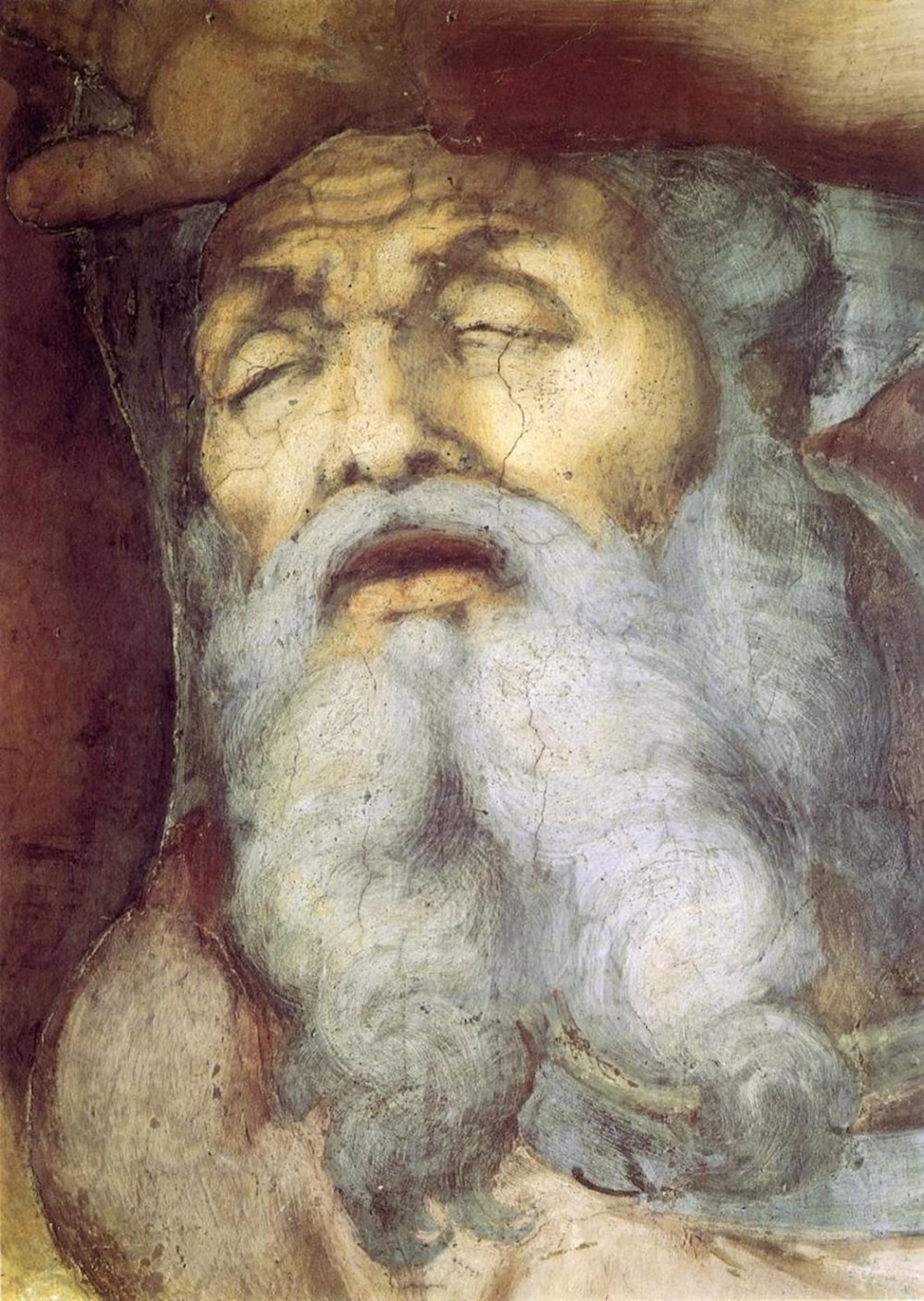 MICHELANGELO THE CONVERSION OF SAINT PAUL DETAIL