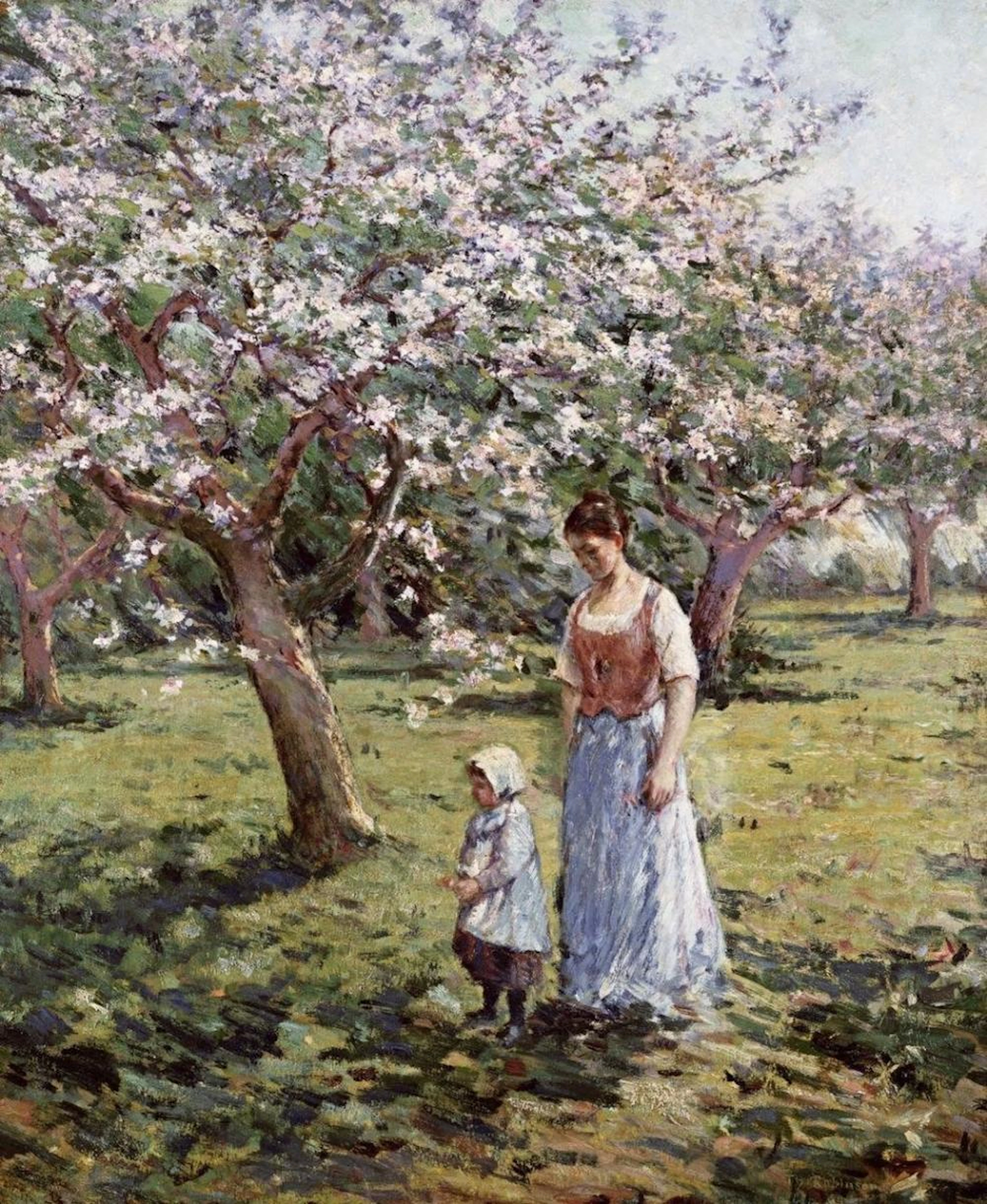 THEODORE ROBINSON PROMENADE AMONG THE BLOSSOMS