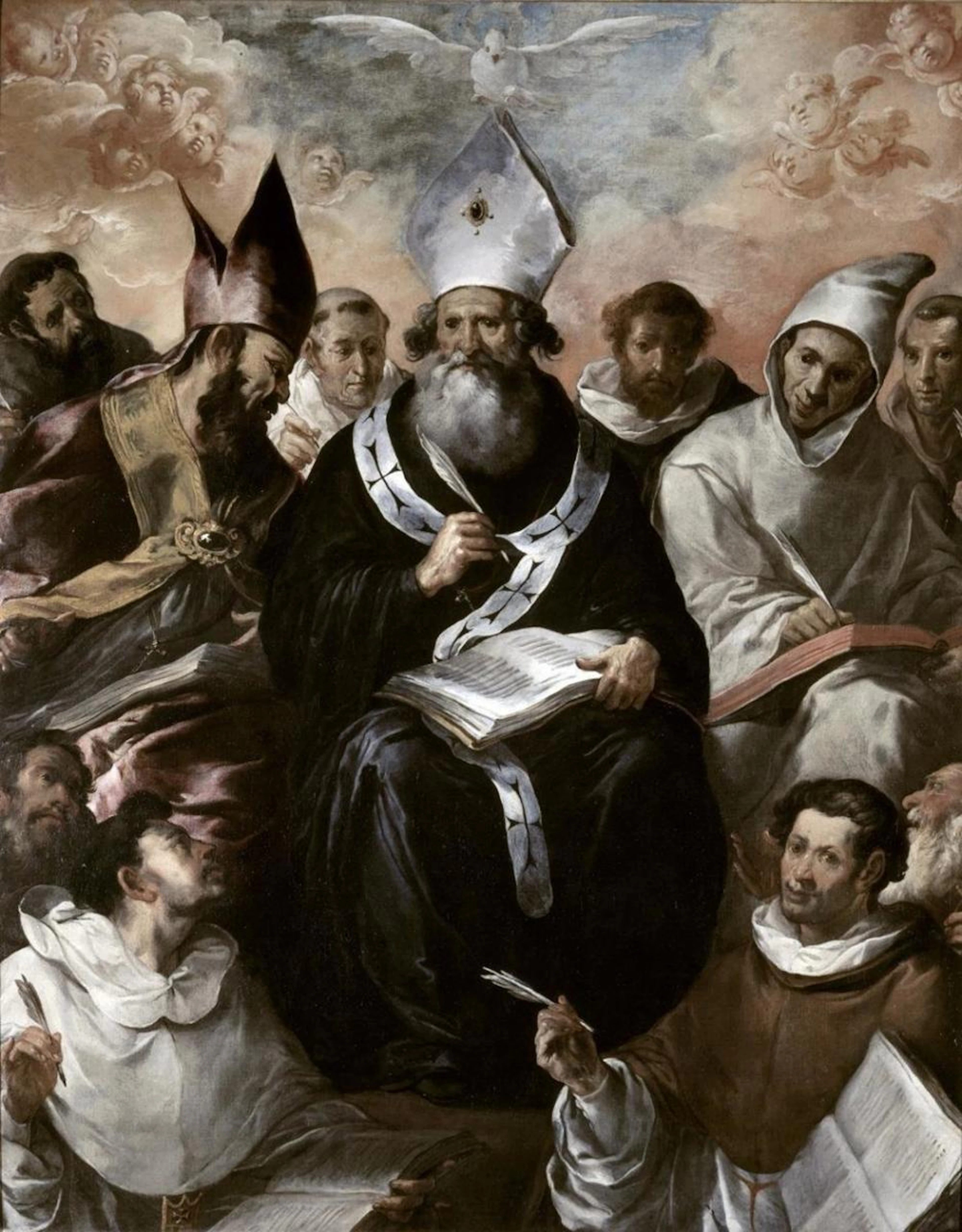 FRANCISCO HERRERA THE ELDER ST. BASIL DICTATING HIS DOCTRINE
