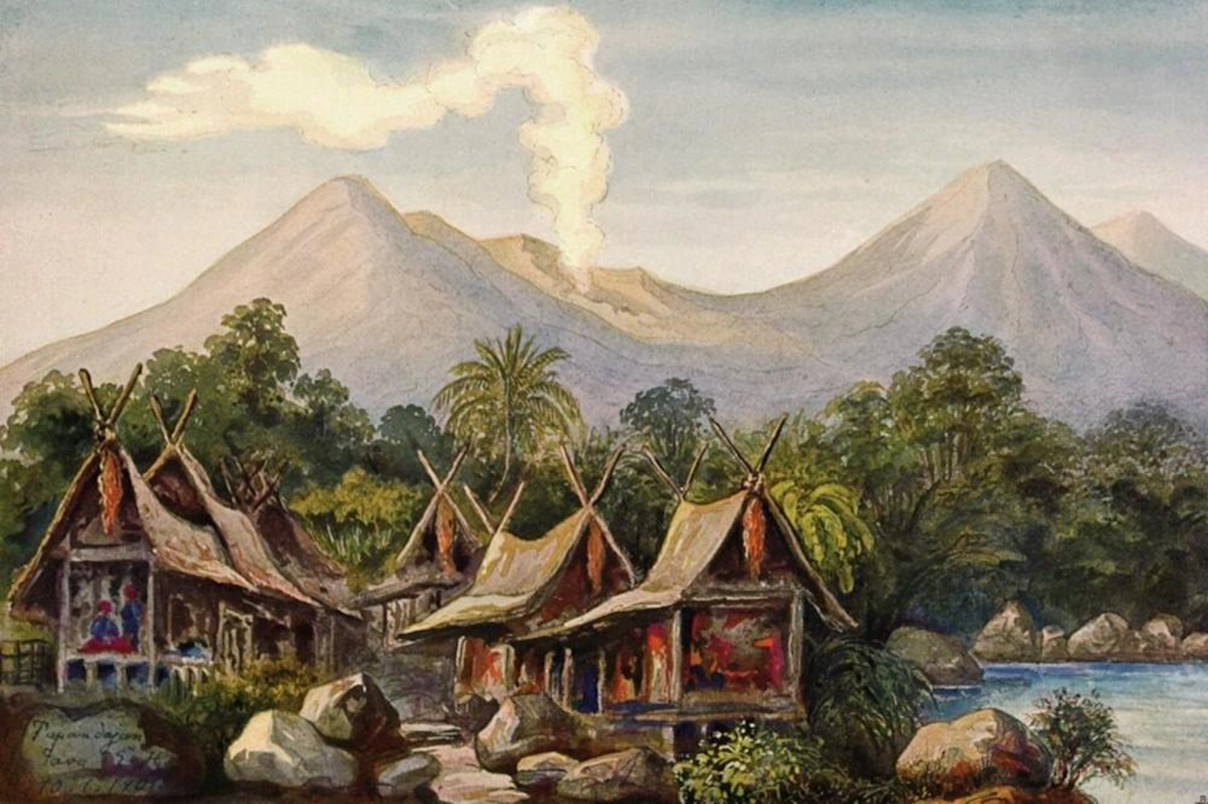 ERNST HAECKEL VULKAN PAPANDAJAN AUF JAVA