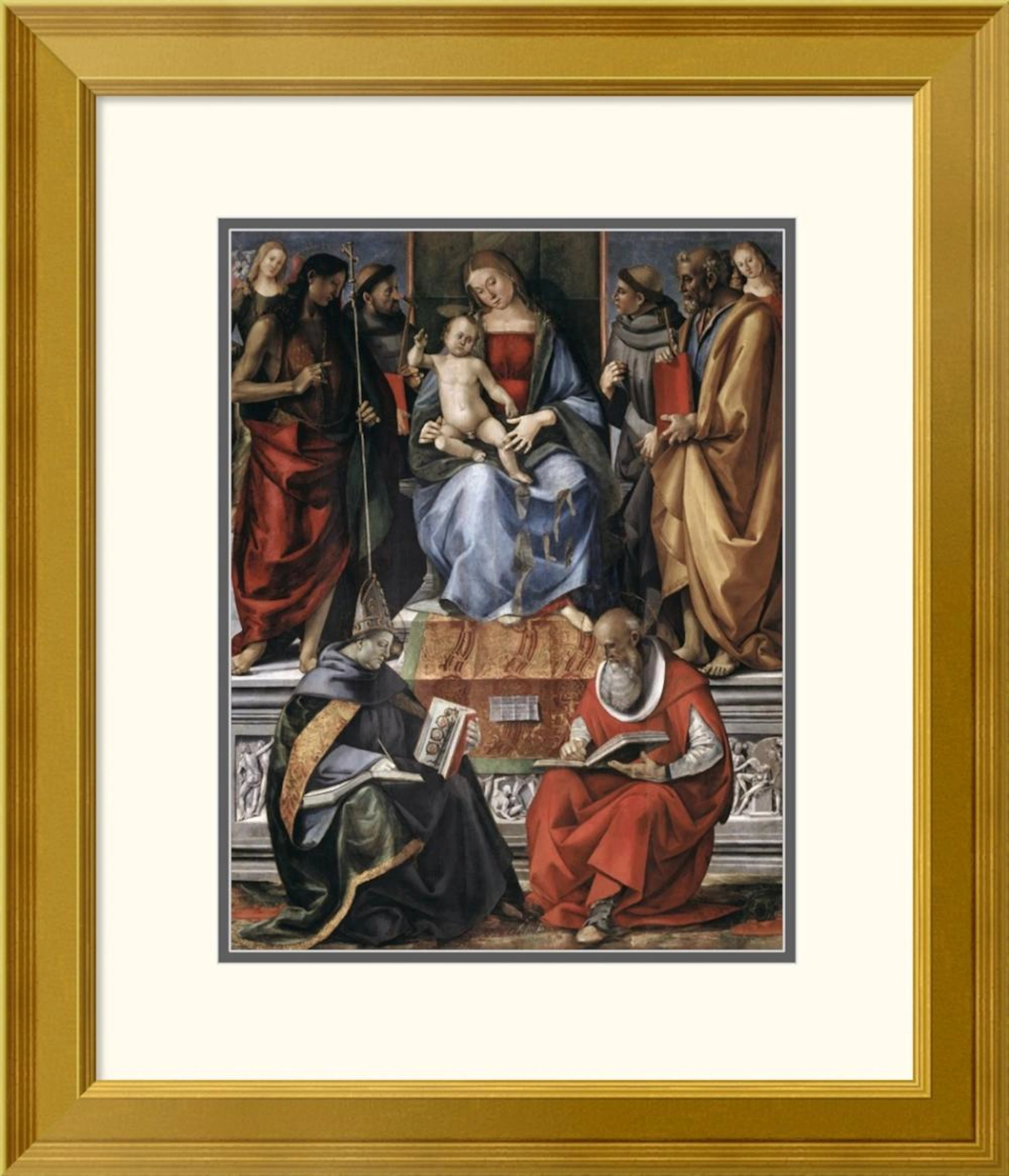 LUCA SIGNORELLI - MADONNA WITH CHILD AMONG SAINTS