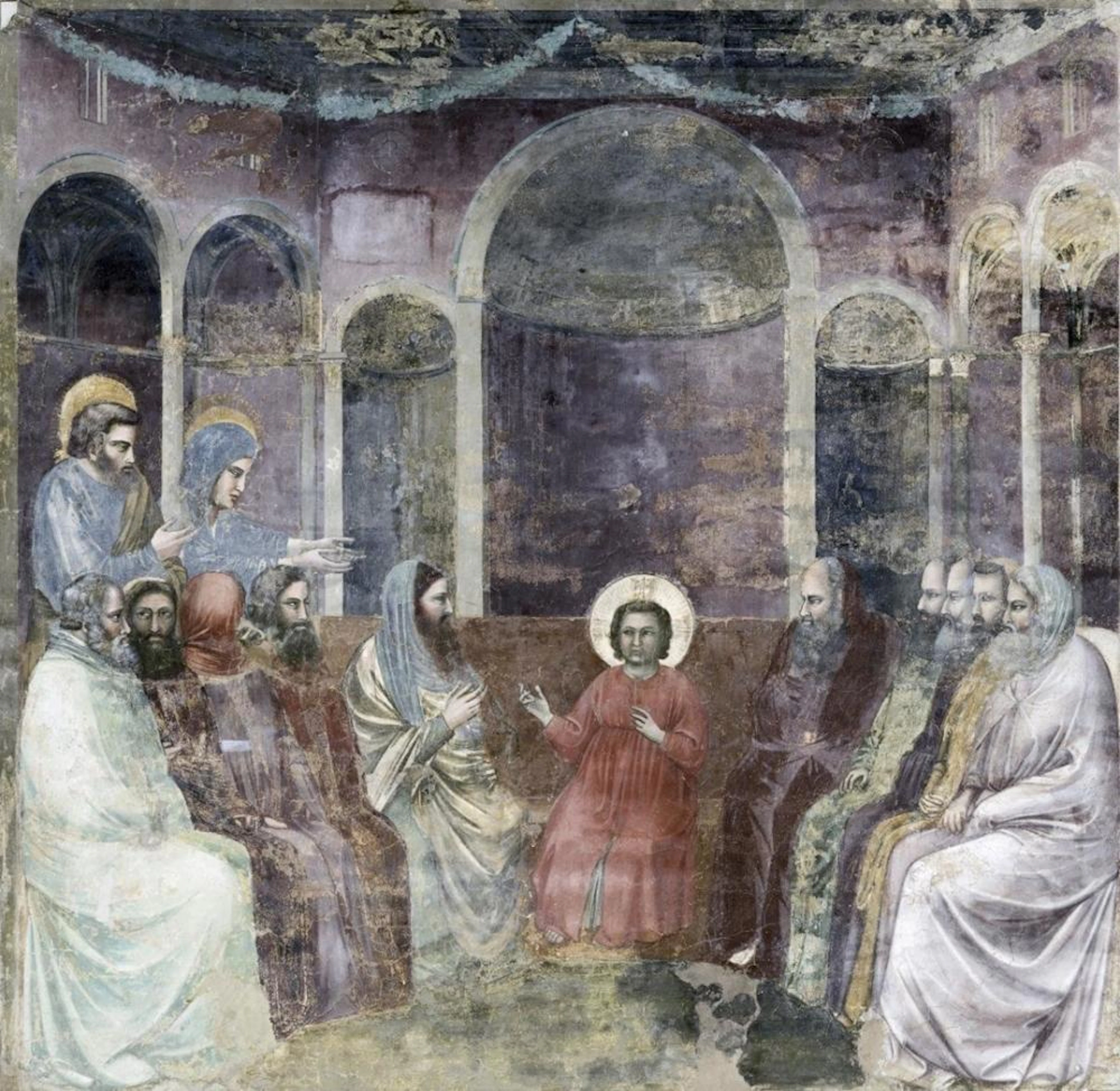 GIOTTO - JESUS AMONG THE DOCTORS