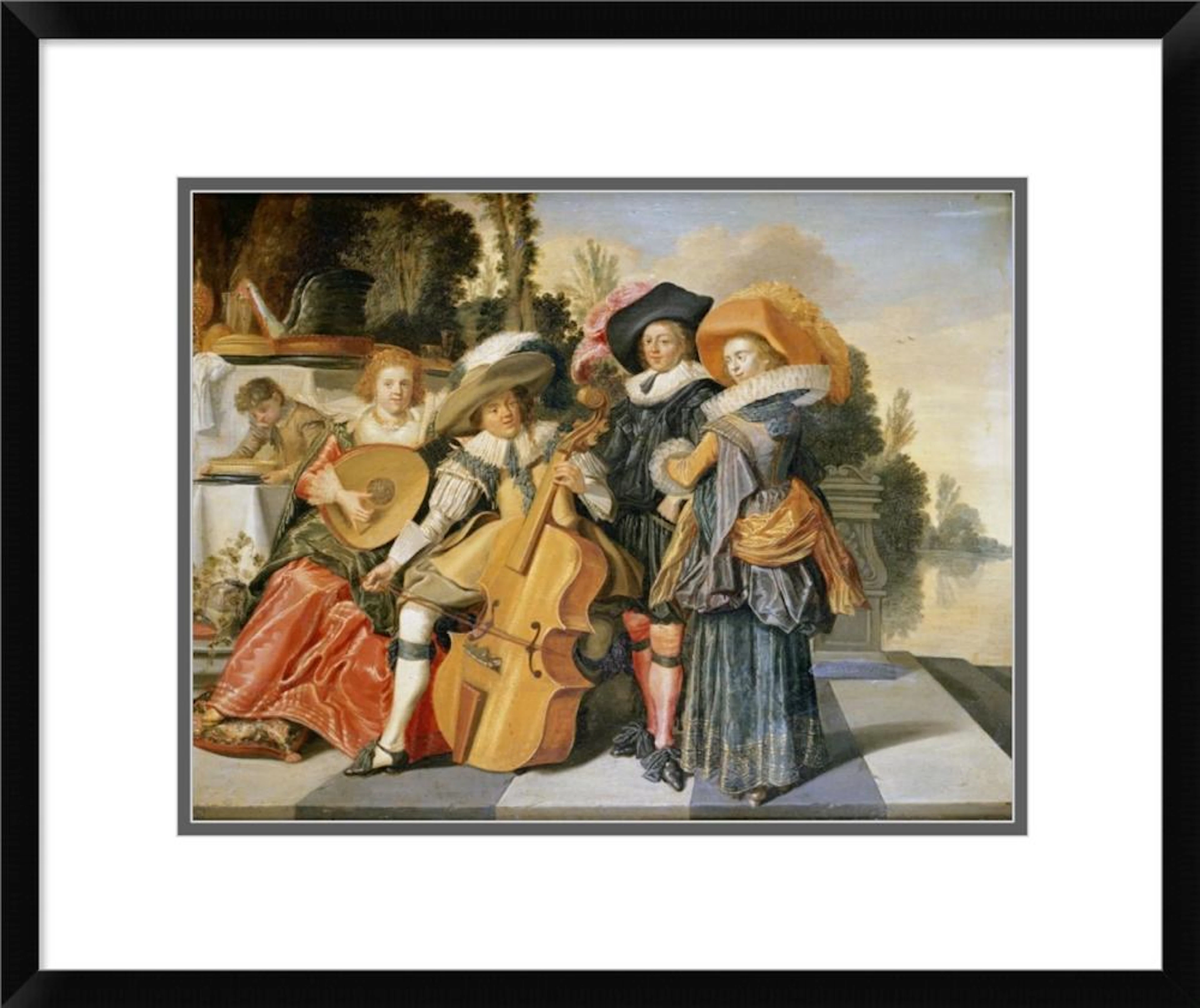 DIRCK HALS - ELEGANT FIGURES MAKING MUSIC