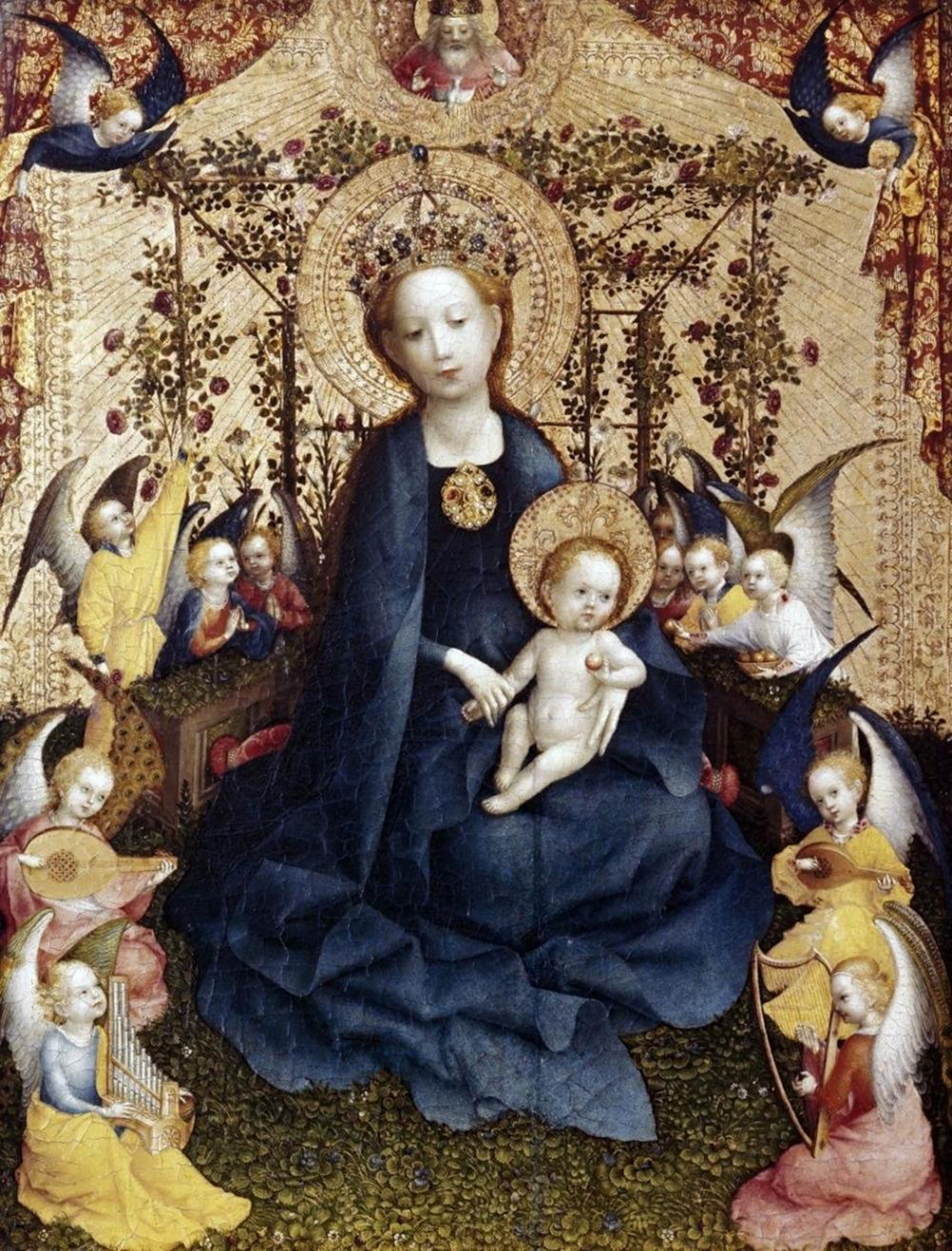 STEFAN LOCHNER - MADONNA IN THE ROSE GARDEN