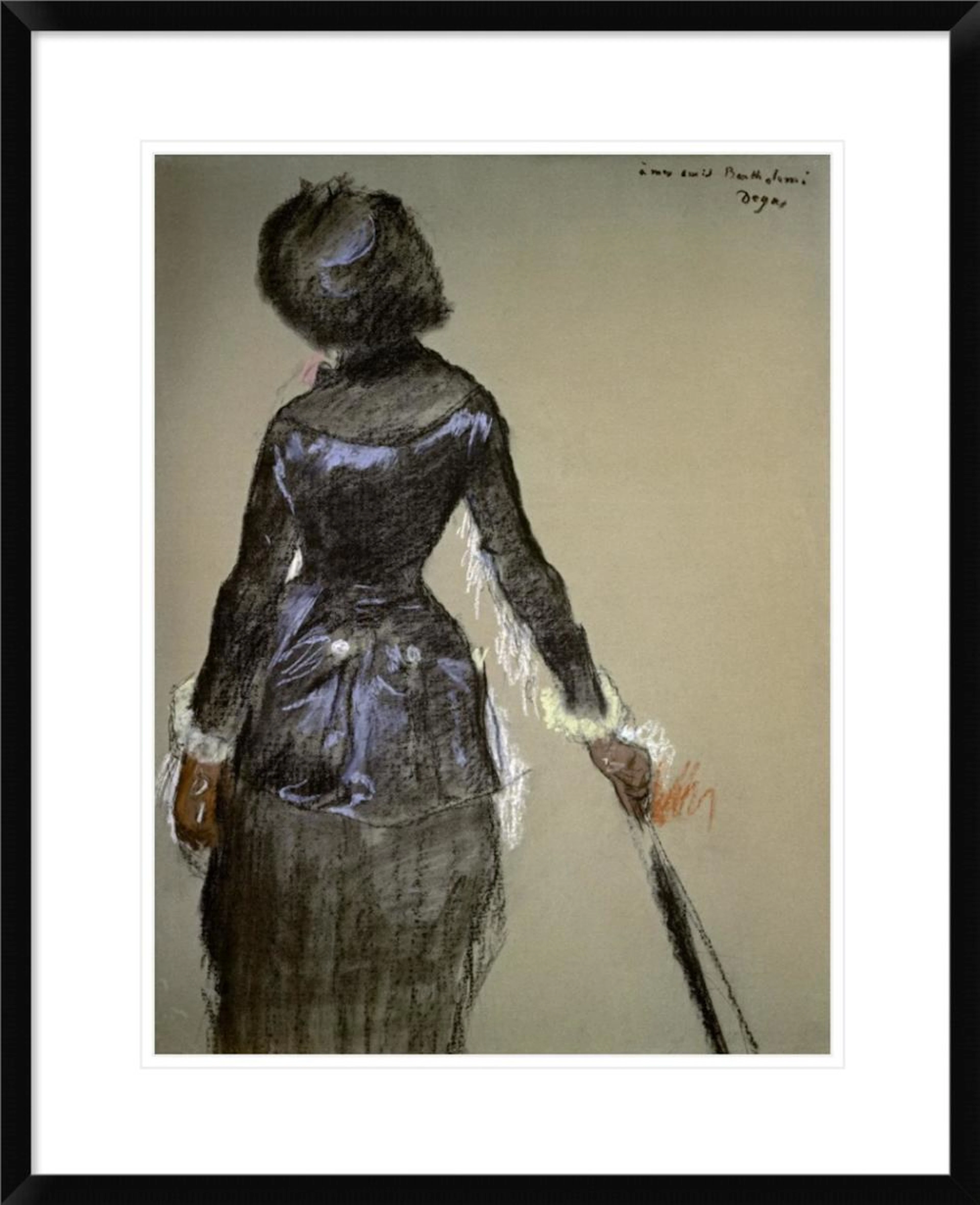 EDGAR DEGAS - MARY CASSATT AT THE LOUVRE