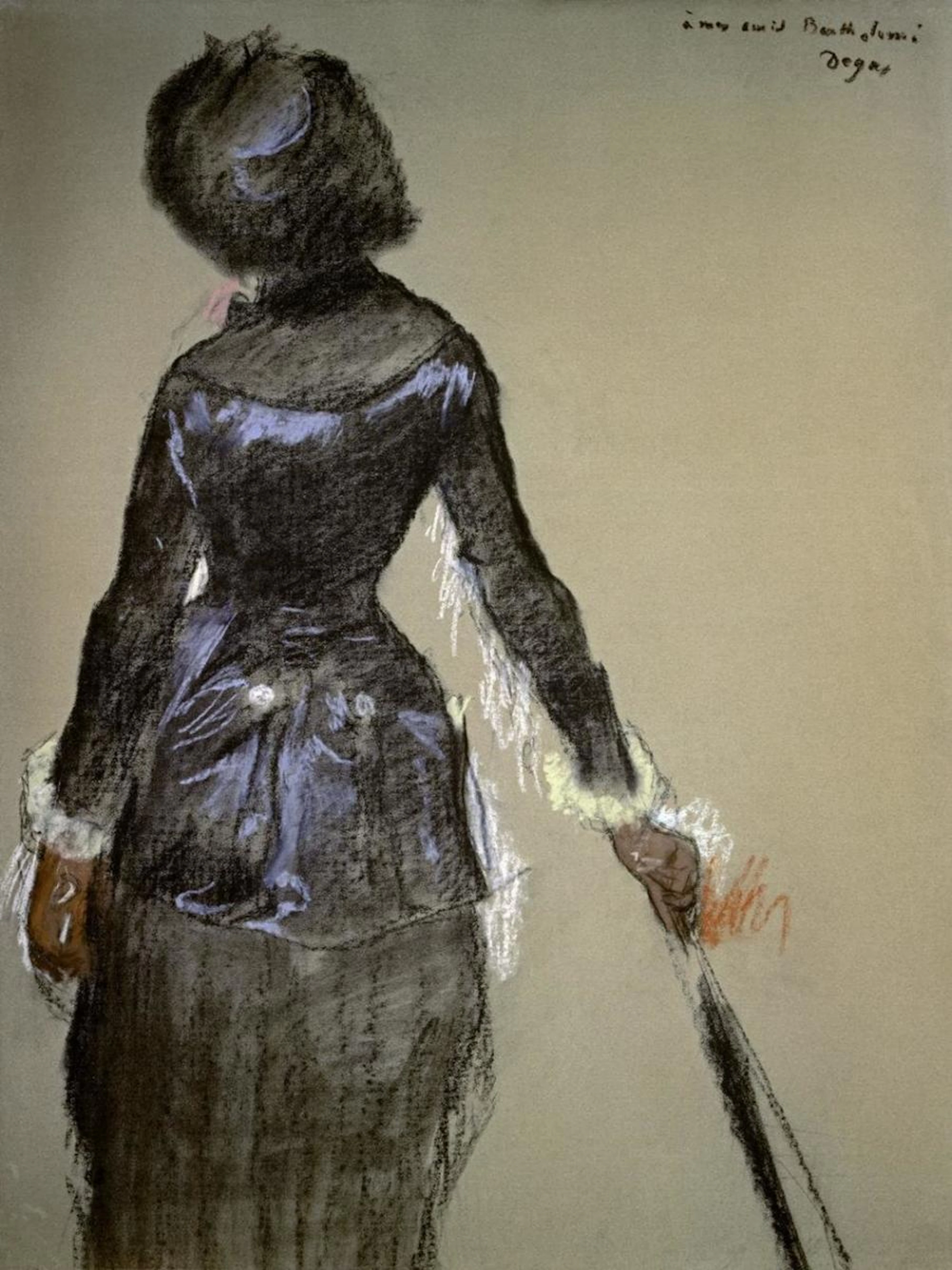 EDGAR DEGAS - MARY CASSATT AT THE LOUVRE