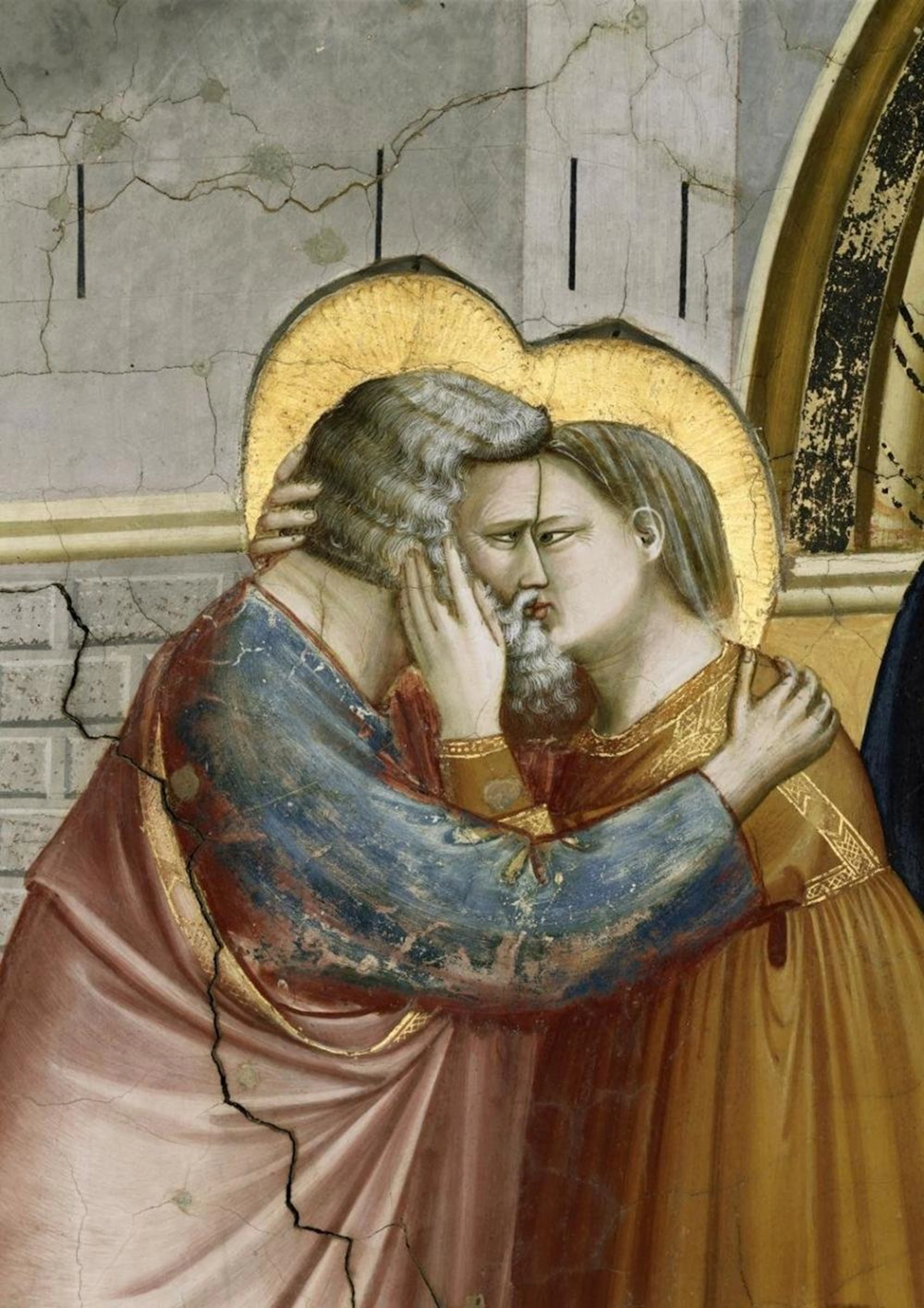 GIOTTO - MEETING AT THE GOLDEN GATE - DETAIL