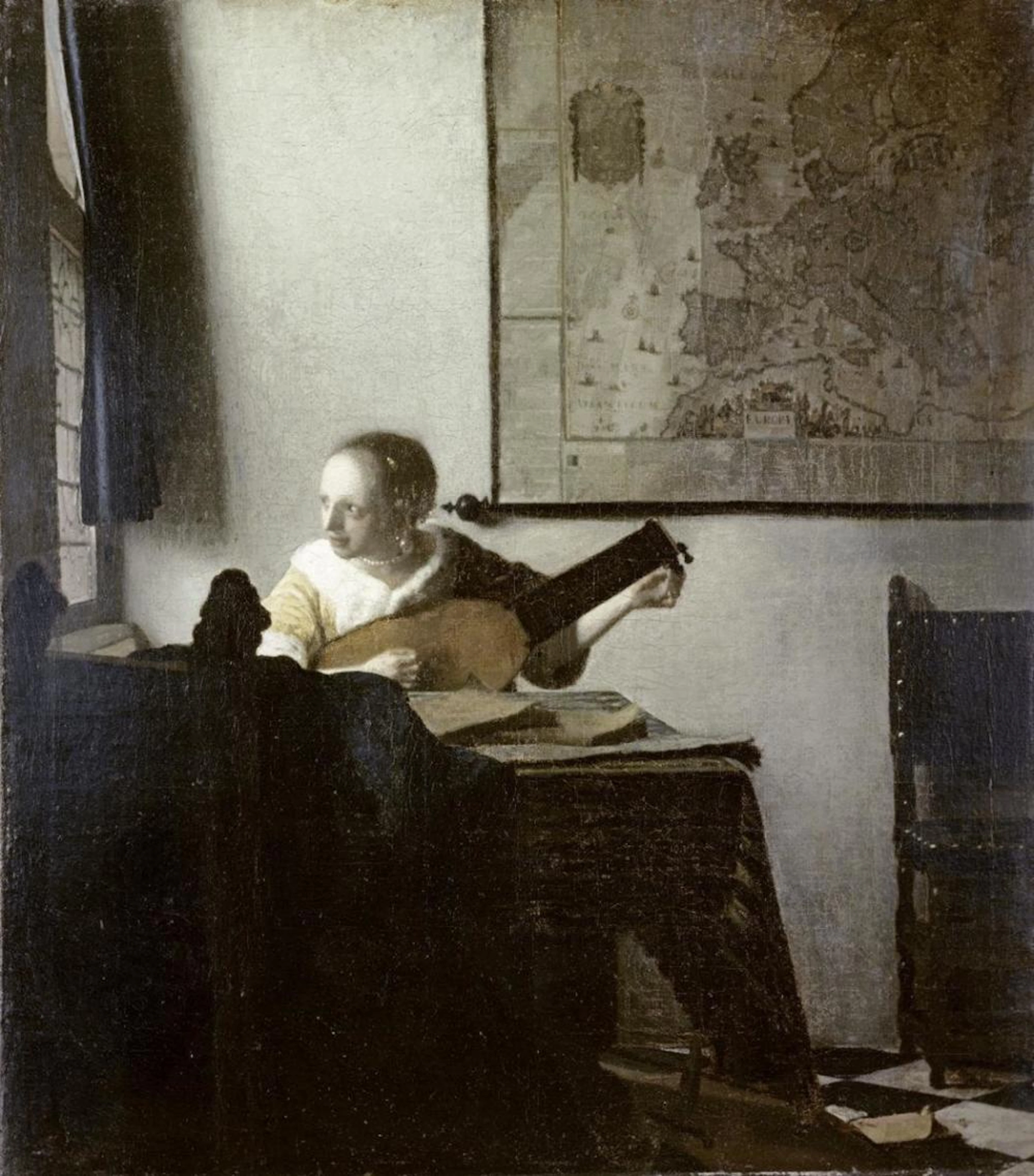 JOHANNES VERMEER - THE LUTE PLAYER